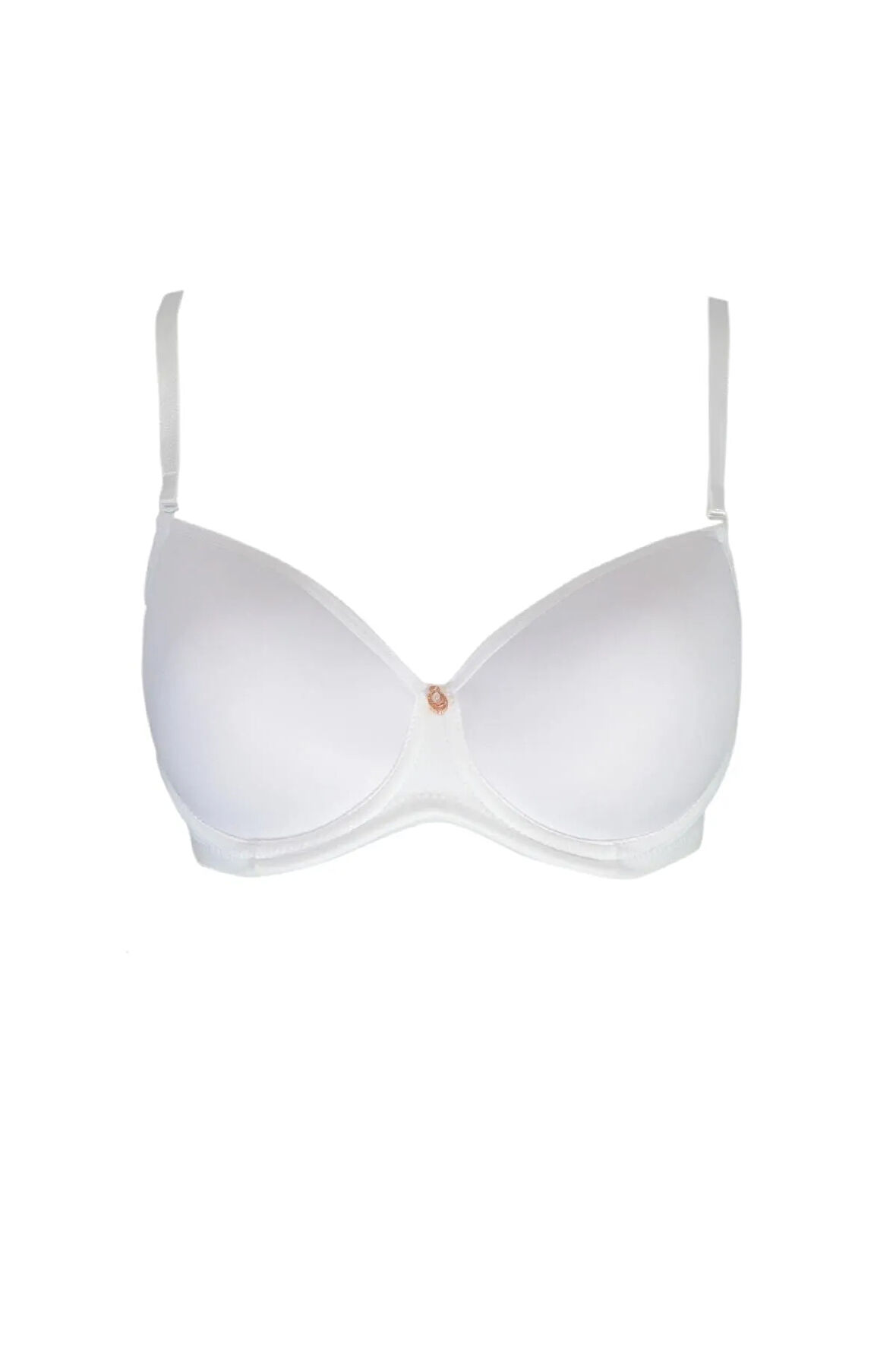 9700 Balenli Desteksiz Taş Detaylı Soft Cup Micro Sütyen