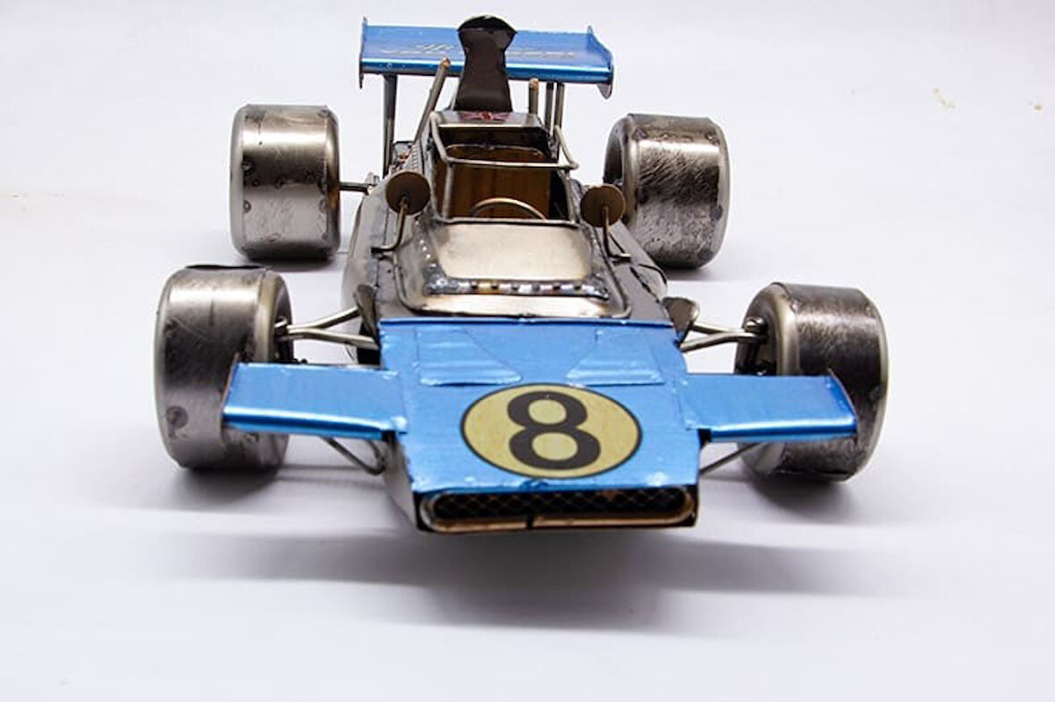 Dekoratif Metal Yarış Arabası