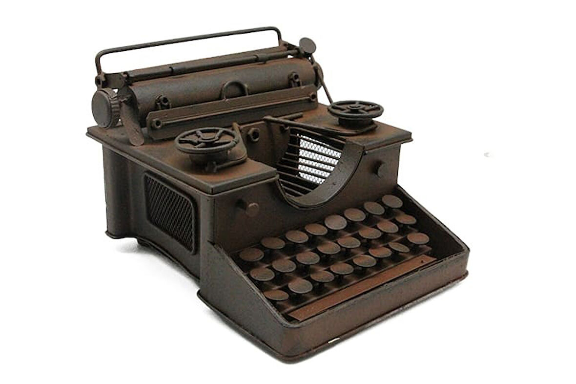 Dekoratif Metal Daktilo