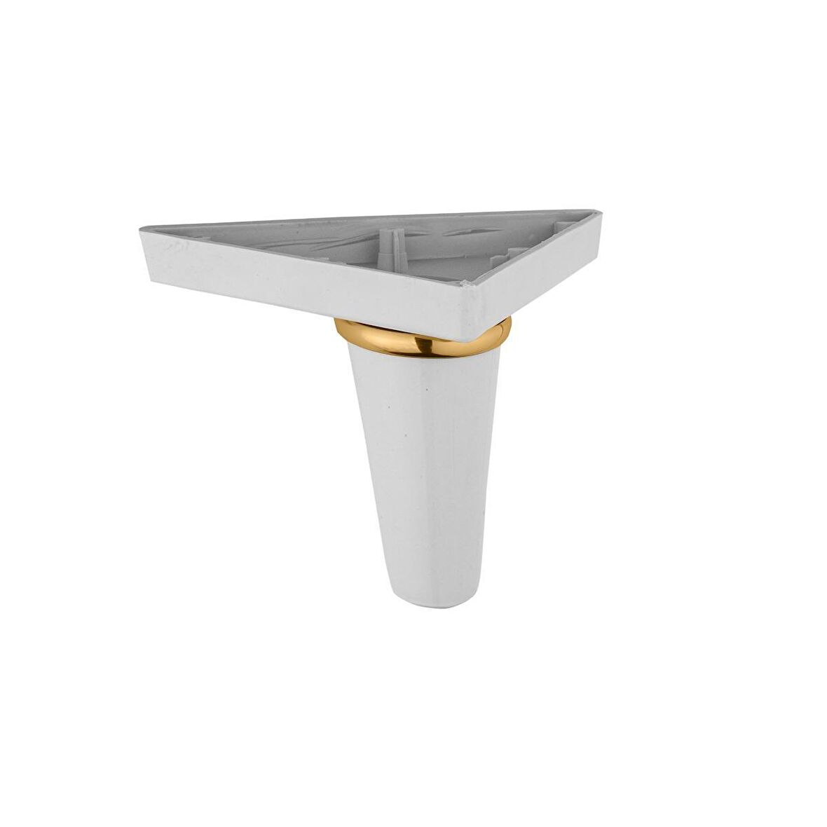 Mobilya Ayağı Koltuk Çekyat Baza Chester Baza Kanepe Sena Beyaz Gold Çizgili 14 Cm (12 Adet)