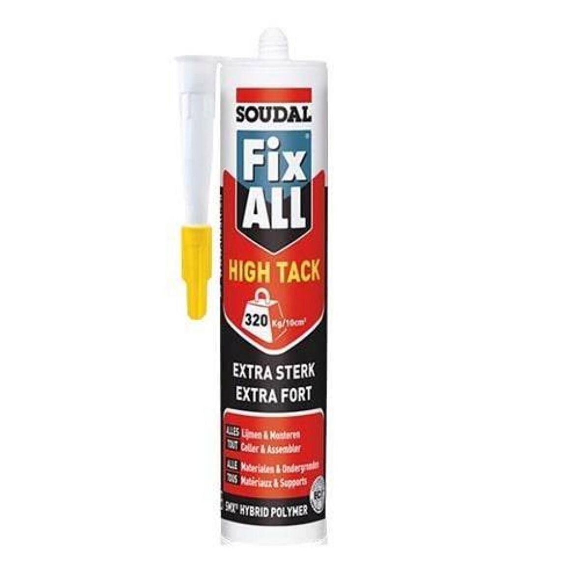 Soudal Fix All High Tack Montaj Silikonu Korniş Yapıştırıcı 290ml 5 Adet