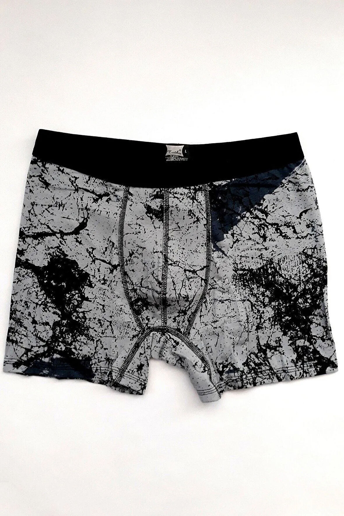 Erkek Mavi Renk Likralı Elastan Spor Havacı 6'lı Paket Pamuklu Short Boxer