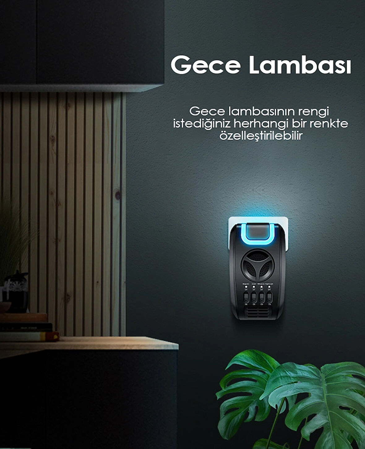 HAVA TEMİZLEME ÖZELLİKLİ ULTRASONİK FARE HAŞERE KOVUCU