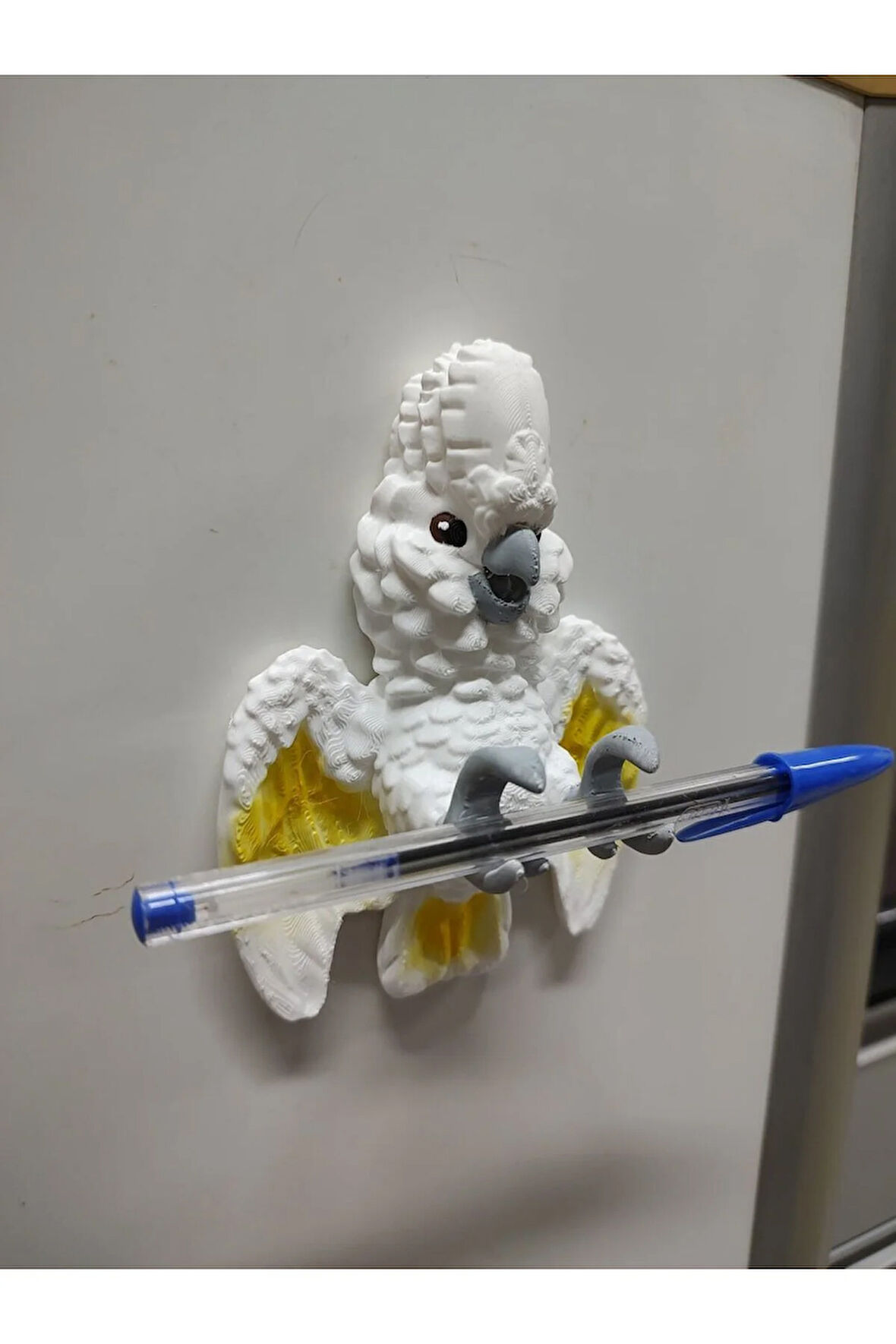 Kuş Figürü Kalem Tutucu Magnet (PLA Malzeme) 12 cm 3D Yazıcı