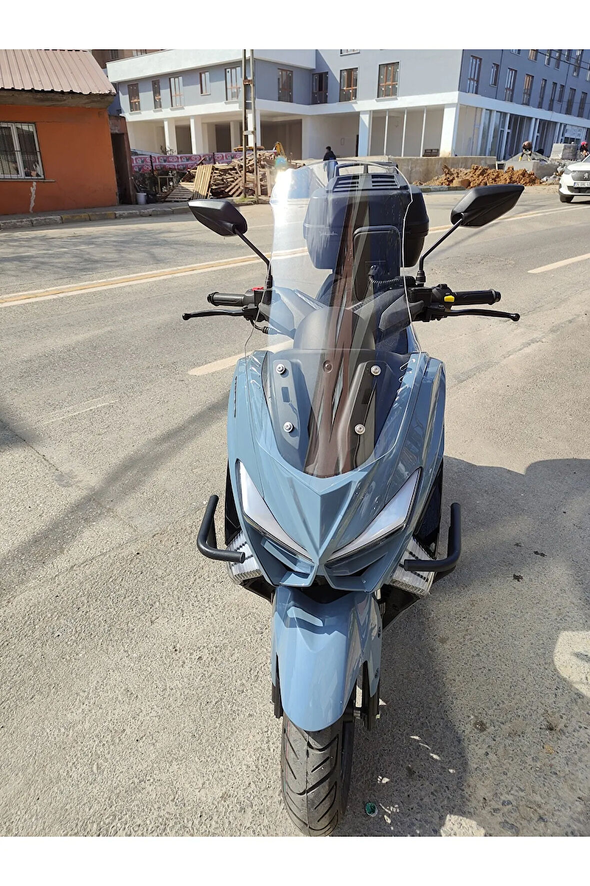 Kuba Chia 125 Siperlik Ön Cam 2023 2024 Model 55cm Şeffaf Renkli 4mm KISA SPOR CAM