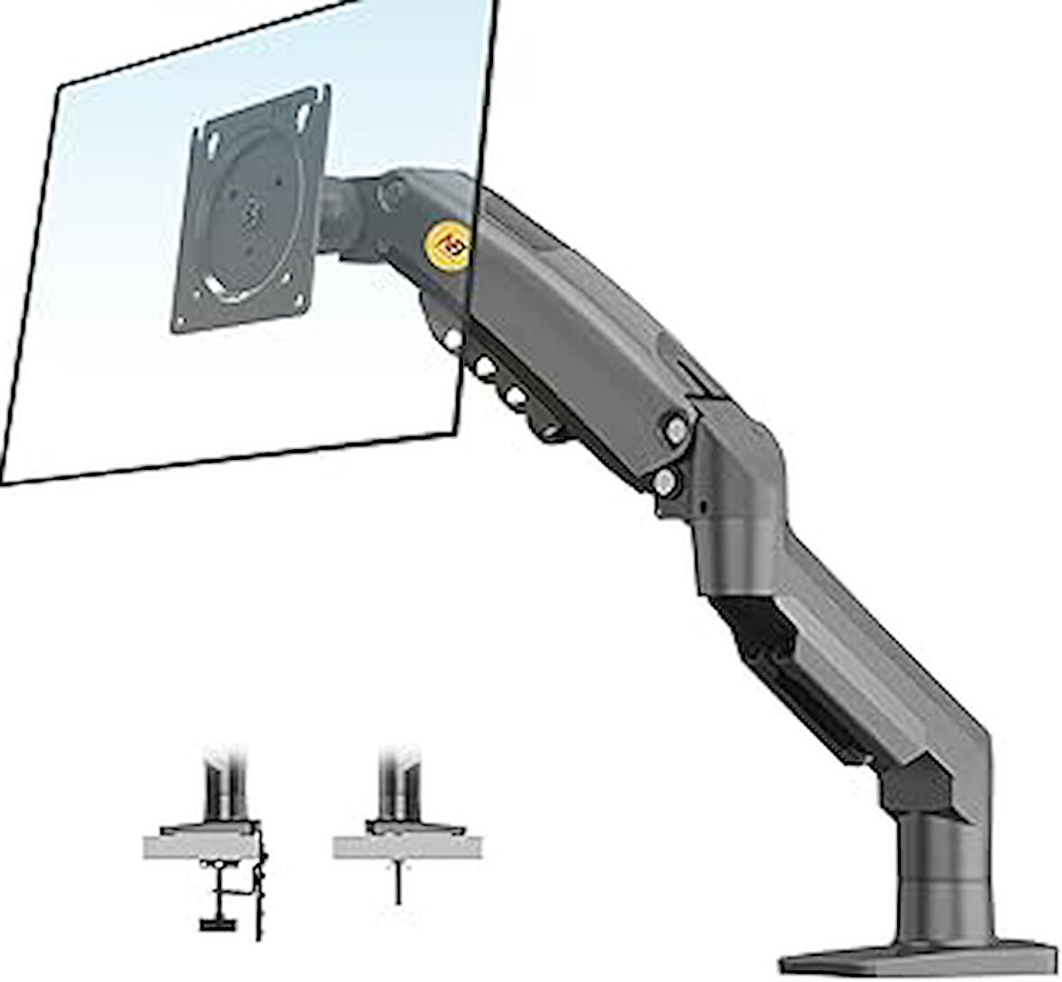North Bayou Nb F80 17-30 " LCD / LED Monitör Tutucu Kol Amortisörlü Vesa Monitör Standı 2-9 Kg Yeni