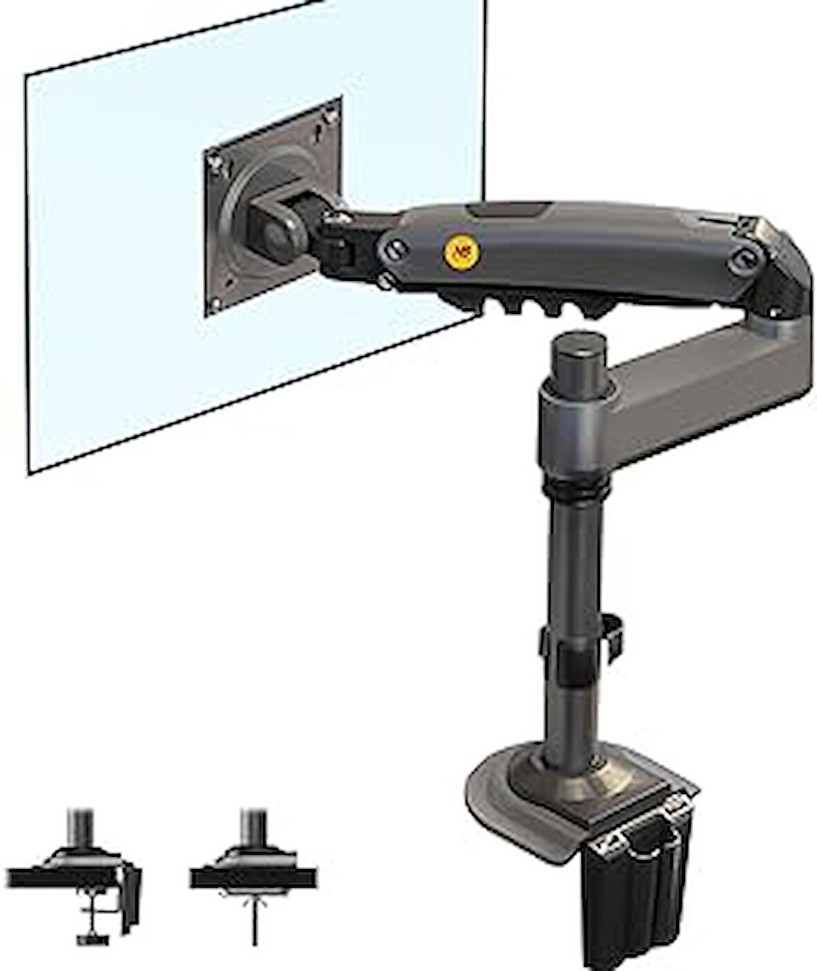North Bayou Nb H100 17"-30" Amortisörlü 2-9 kg Monitör Tutucu Kol Stand