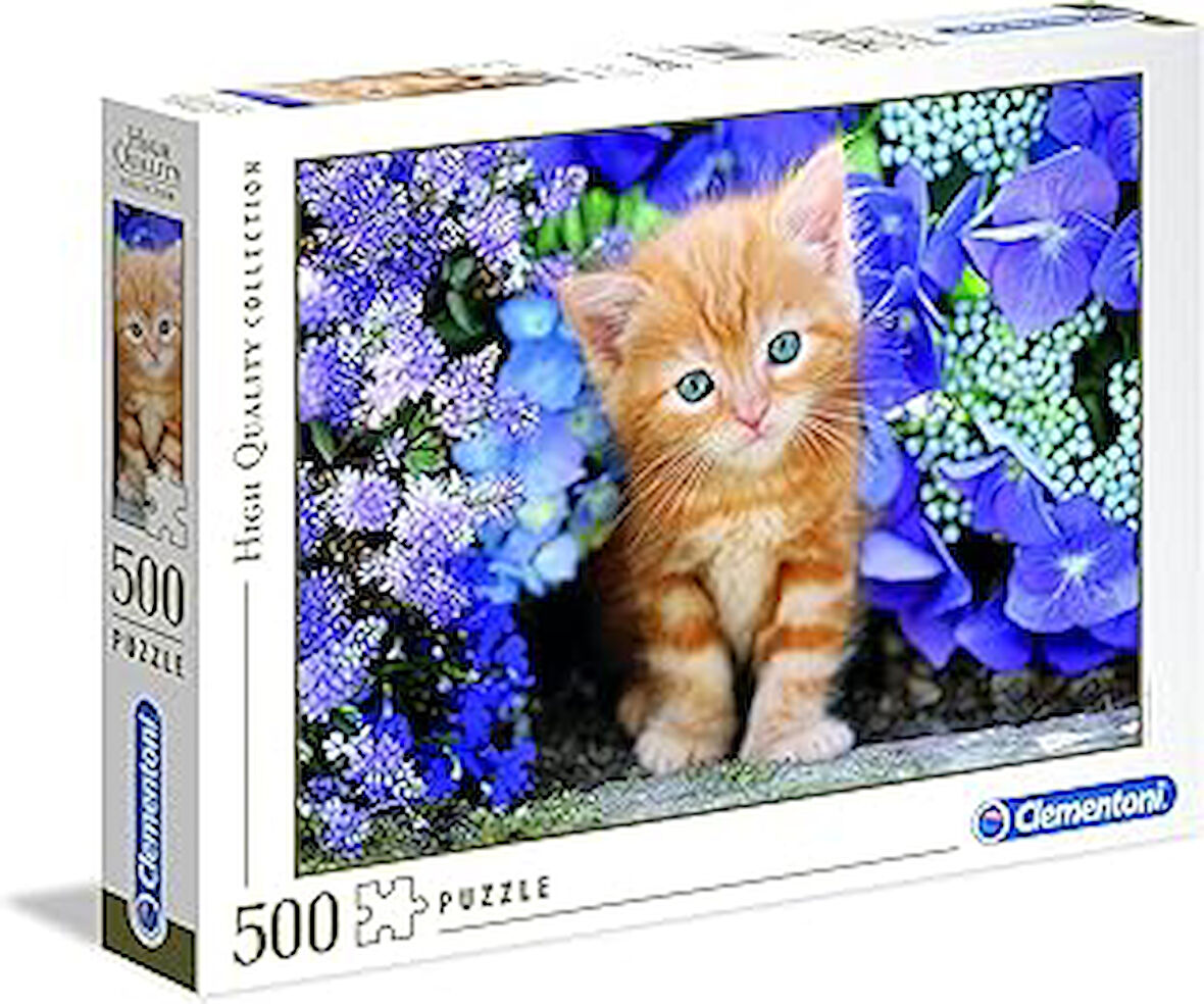 - 500 Parça HQ Collection Yetişkin Puzzle - Ginger In Flowers