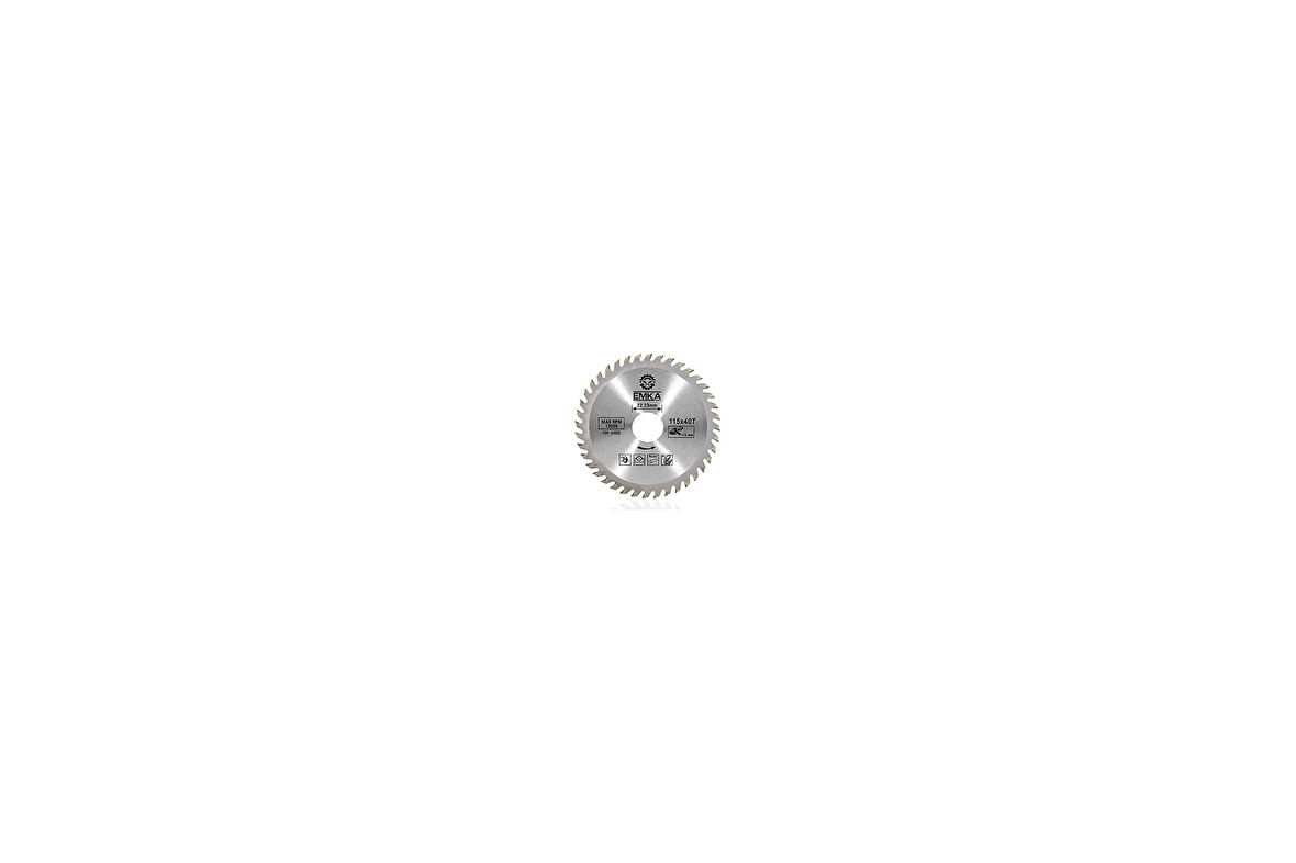 Emka Ahşap Kesme Sunta Testeresi 115 mm 40 Diş