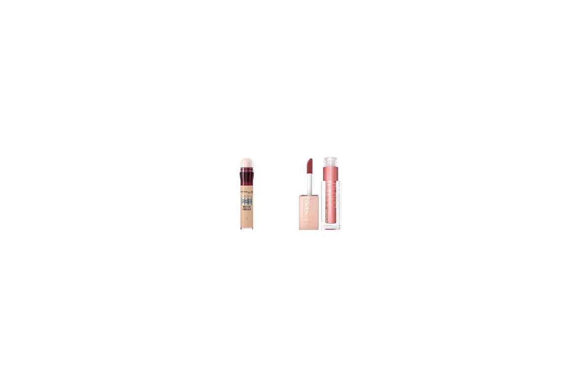 New York Instant Anti Age Eraser Kapatıcı, 01 Light, 6.8 ml + New York Lifter Gloss Nemlendirici Dudak Parlatıcısı - 003 Moon
