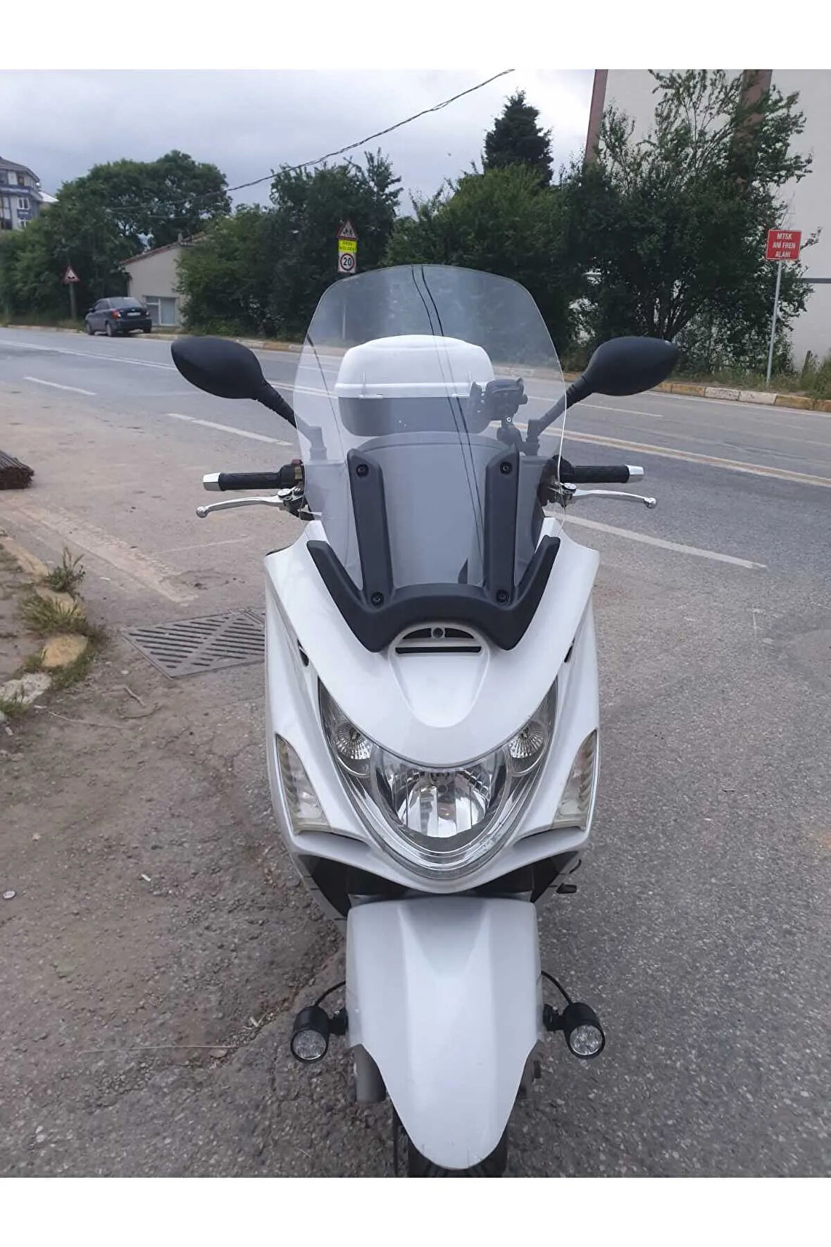 Kymco Xciting 250 500 İ Ön cam 2008 2012 Model Yılı 72cm Şeffaf Renk 4mm Uzun Geniş Cam