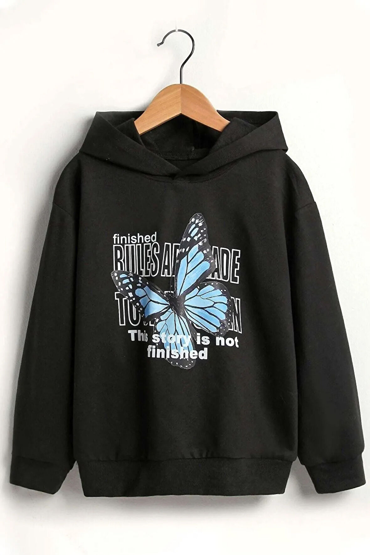 Butterfly Baskılı Sweatshirt