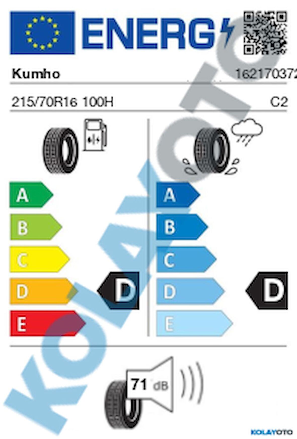 Kumho Crugen HP71 215/70R16 100H M+S (Yaz) (2023)