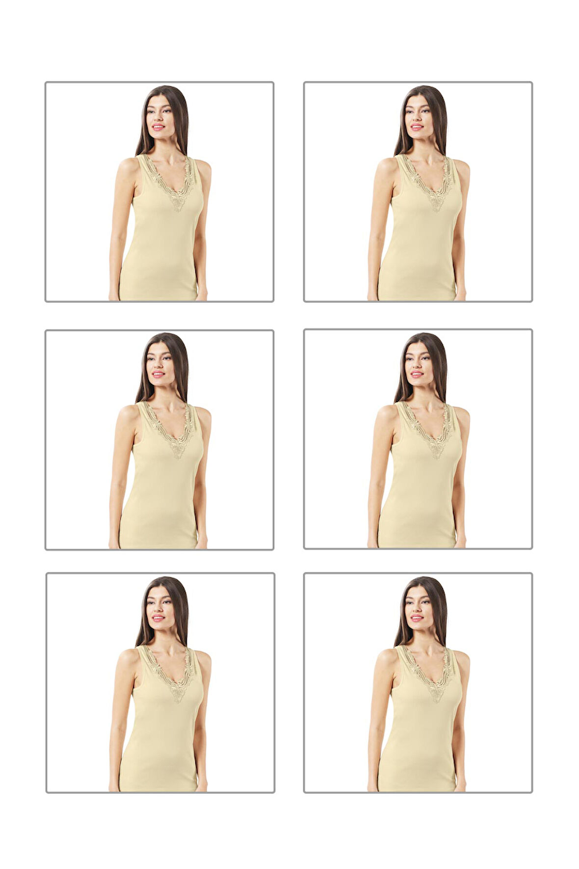 Özkan 0156 6'lı Paket  Kadın Atlet