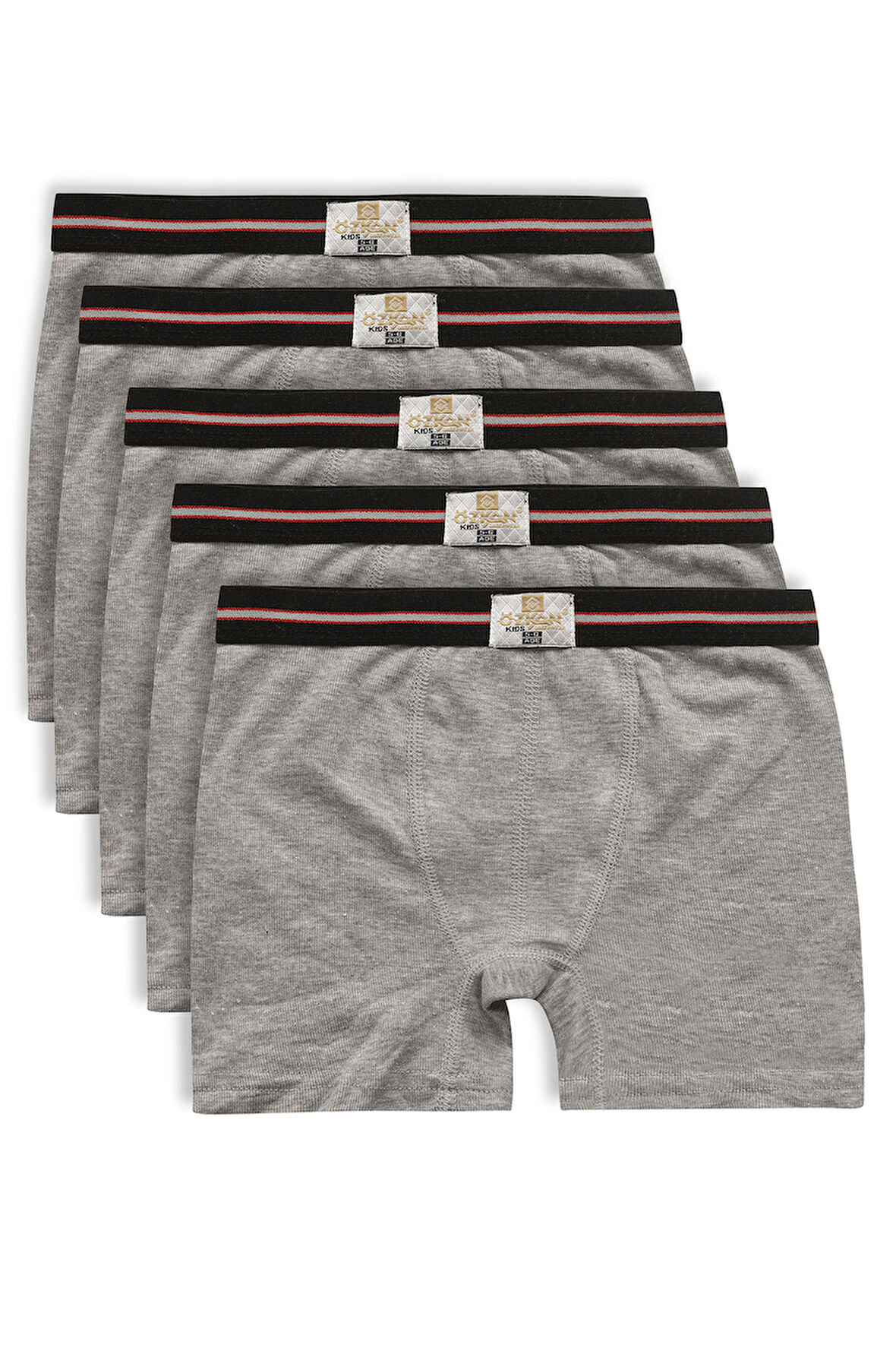 Özkan 0711 5'li Paket Erkek Çocuk %100 Pamuklu Boxer Şort