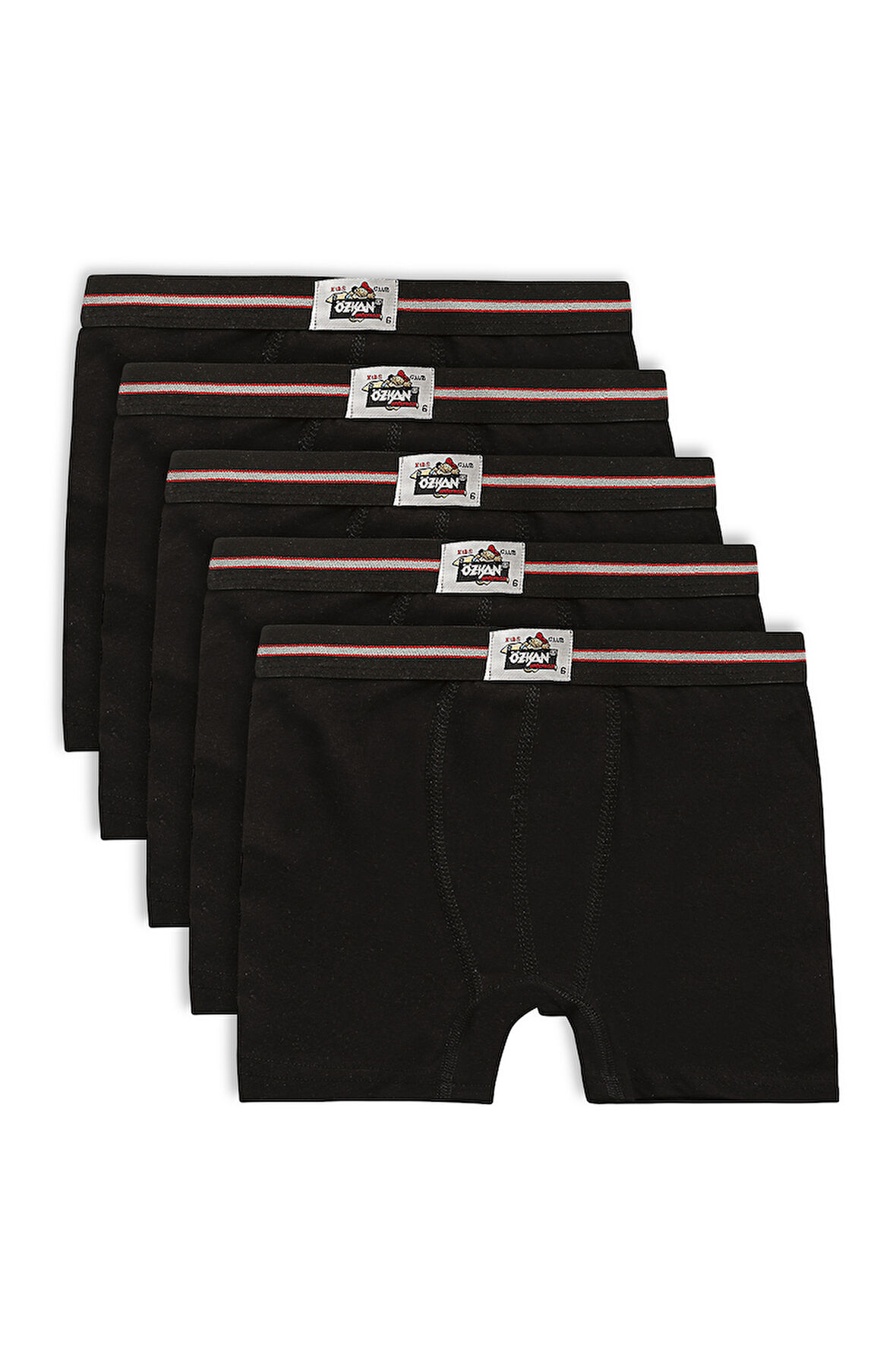 Özkan 0711 5'li Paket Erkek Çocuk %100 Pamuklu Boxer Şort
