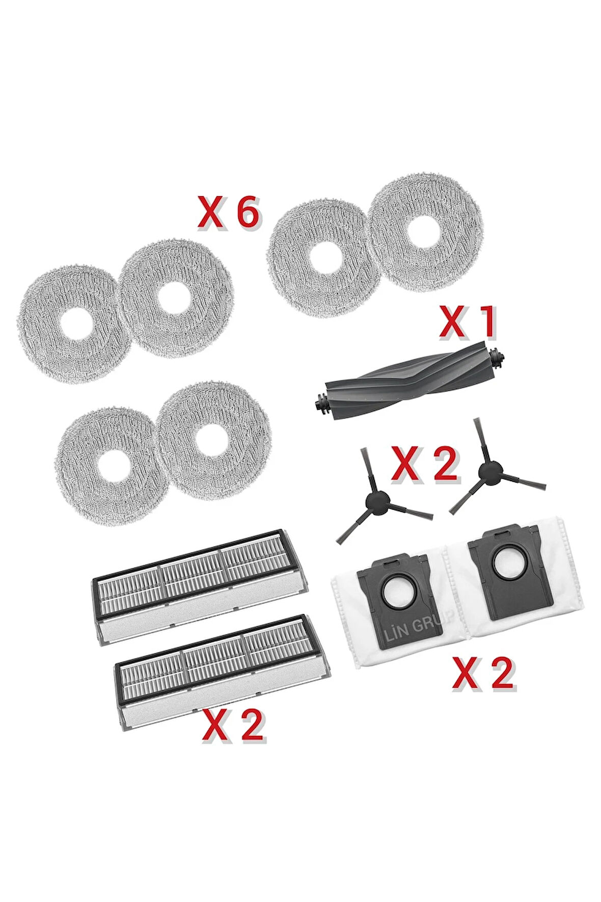 dreame L10s Pro Ultra Heat uyumlu yedek parça seti