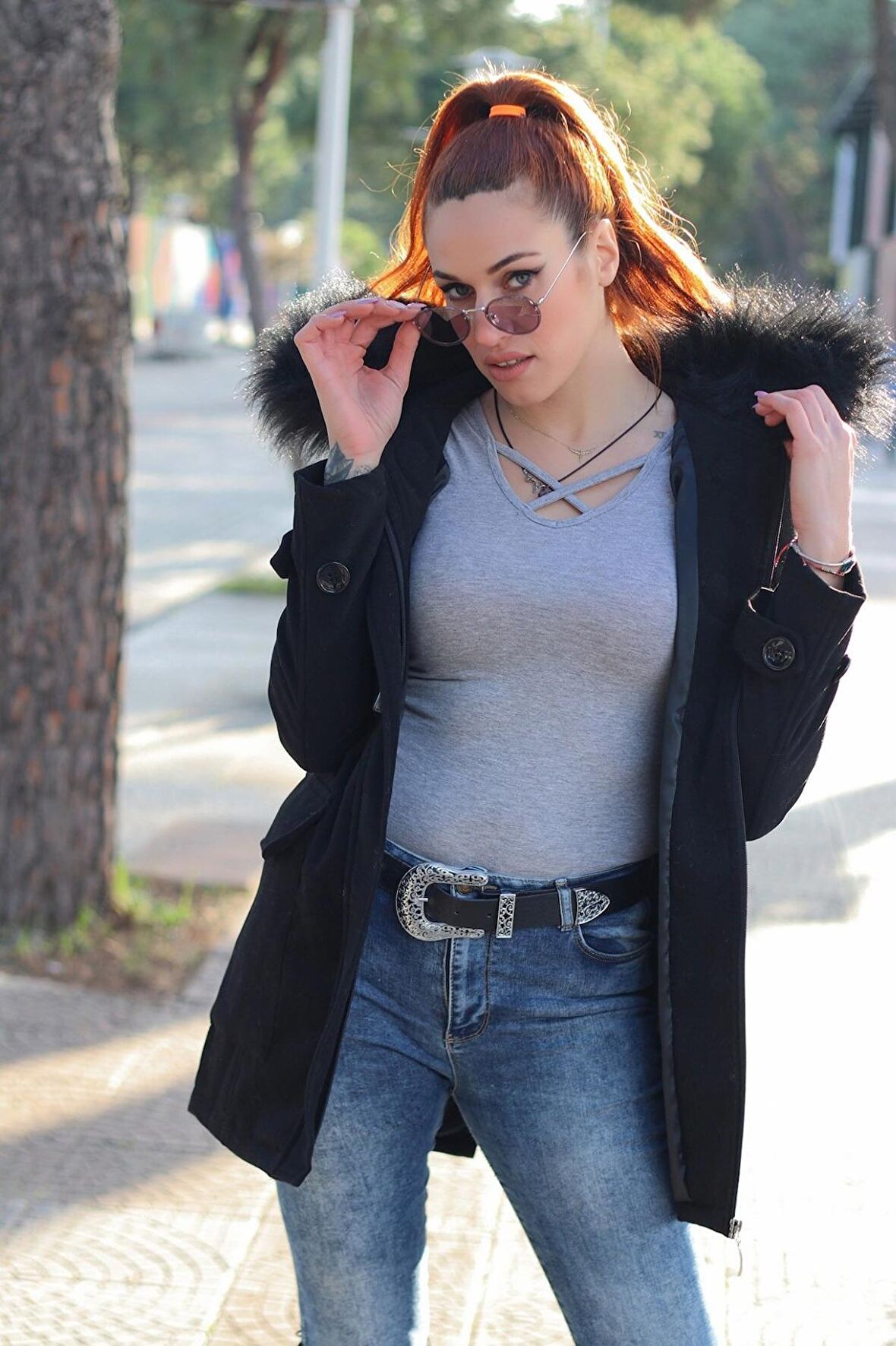 Barbora Günlük Kışlık Kaşe Kaşmir Kadın Kaban tr123siyah