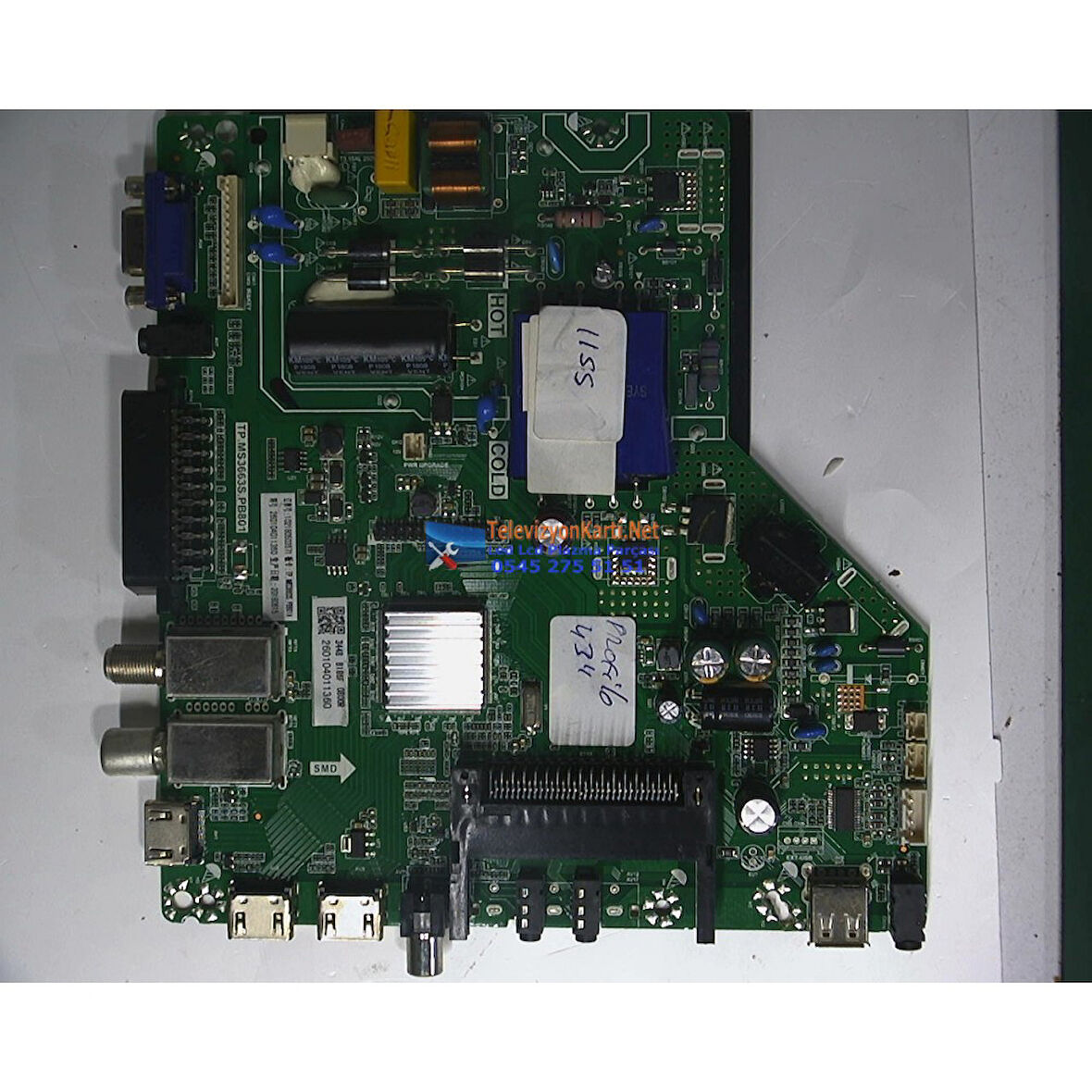 TP.MS3663S.PB801,PT430CT01,PROFİLO 43PA300E,Main Board,Ana Kart