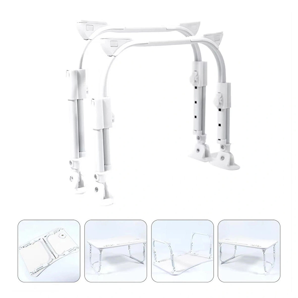 Microcase Yükseklik Ayarlı Masa ve Sehpa Ayak Takımı 2 Adet - BEYAZ AL5057