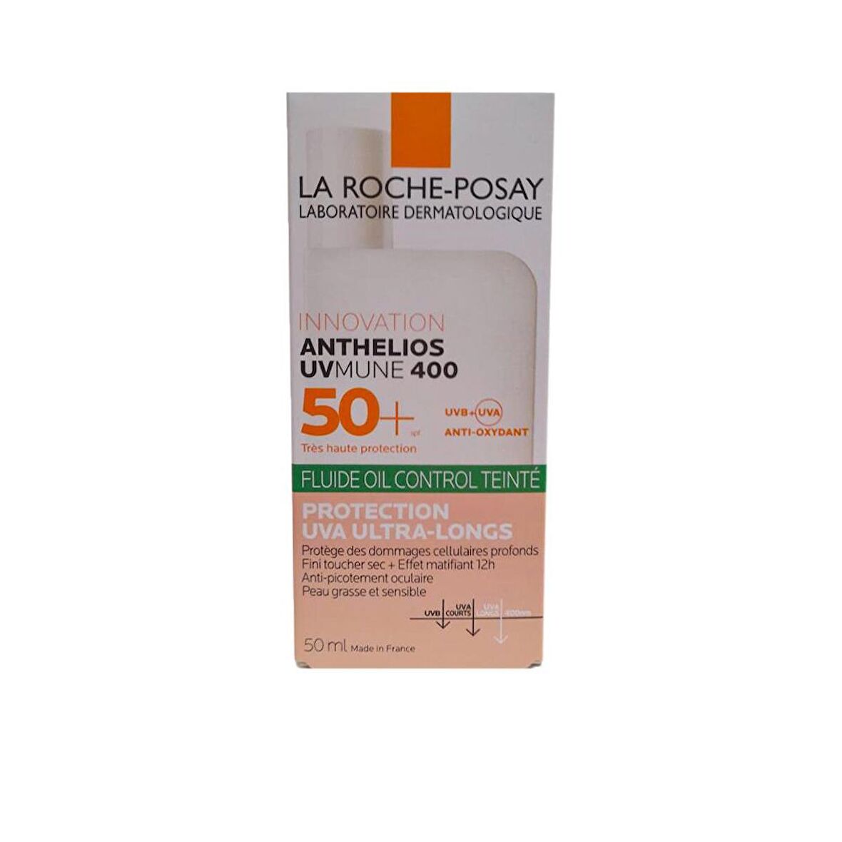 Anthelios UVMUNE 400 Oil Control Tinted Fluid SPF50+ Renkli Güneş Kremi 50ml