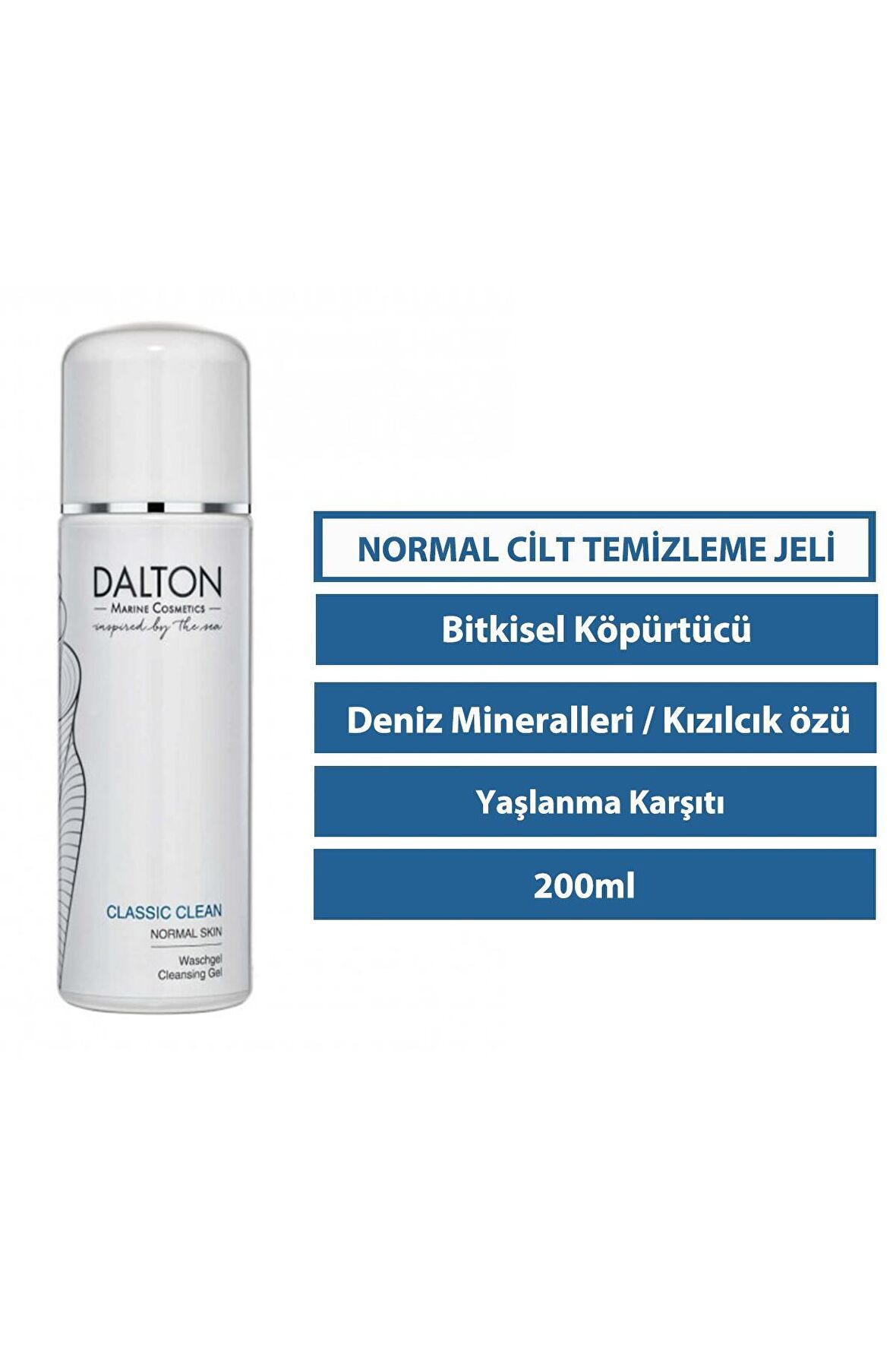 Classic Clean Normal Cilt için Canlandırıcı Bitkisel Yüz Temizleme Jeli 200 ml