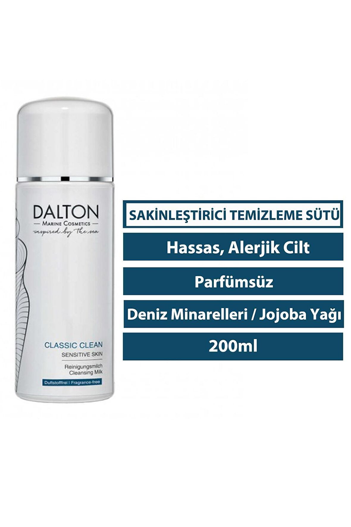 Classic Clean Hassas Cilt için Yatıştırıcı Anti Alerjik Yüz Temizleme Sütü 200 ml