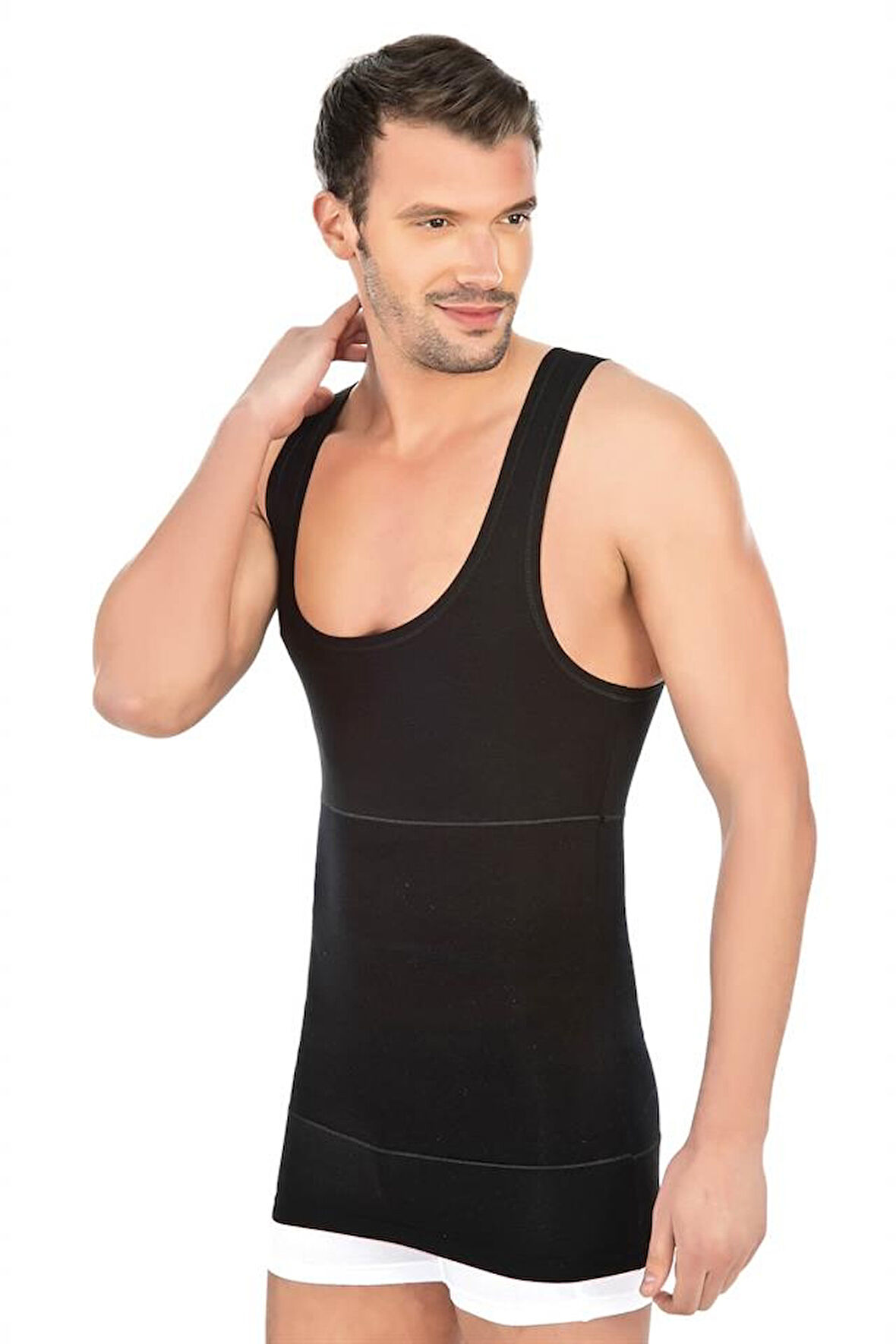 Siyah Emay 1400 Modal Cotton Erkek Atlet Korse