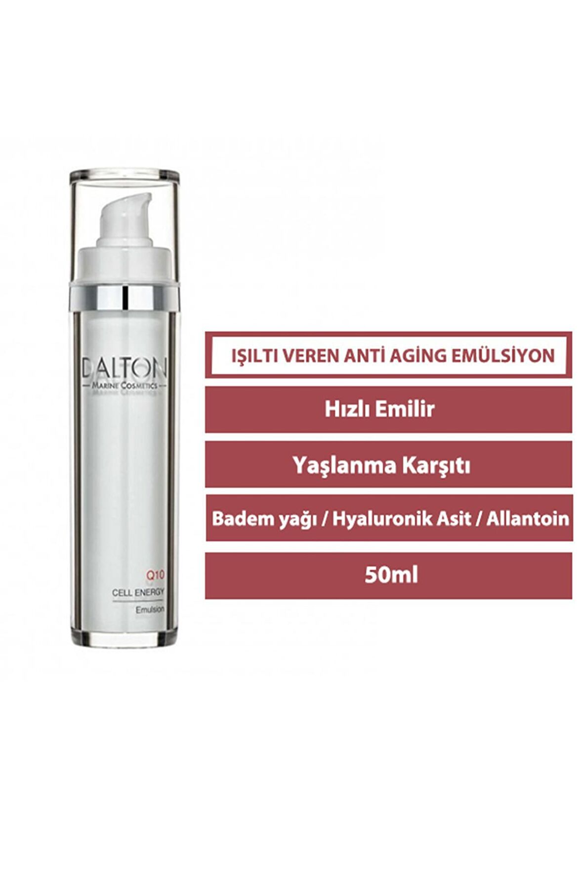 Q10 Yaşlanma Karşıtı Badem Yağlı 30 Yaş + Gece-Gündüz Yüz ve Boyun Serumu 50 ml