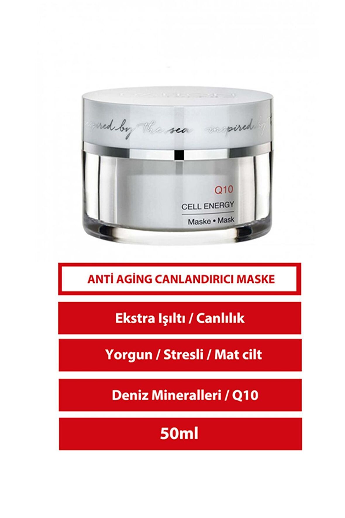 Q10 Canlandırıcı Deniz Mineralli 30 Yaş + Gece-Gündüz Yüz ve Boyun Maske 50 ml