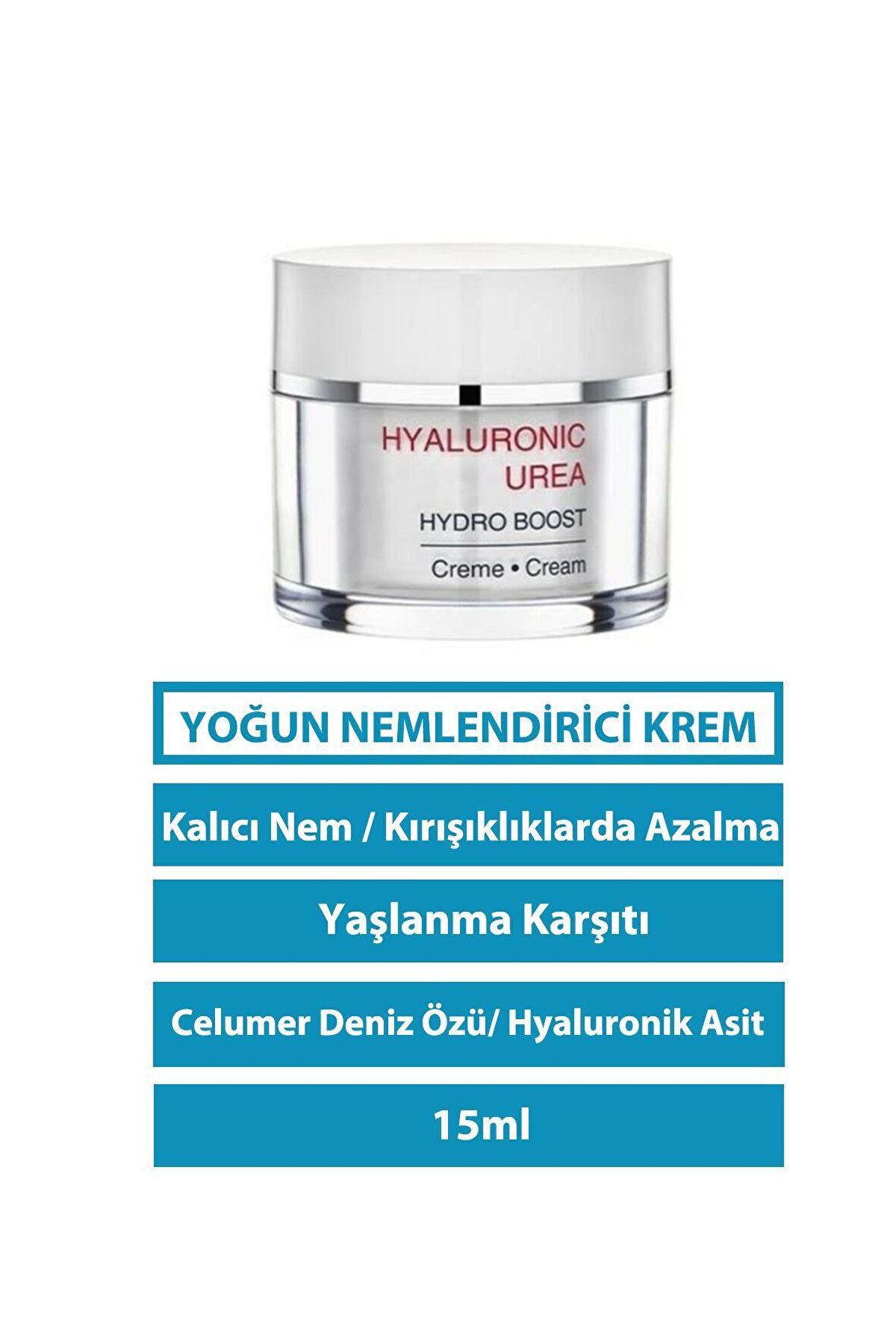 HYALURONIC UREA Seyahat Boy Nemlendirici Krem