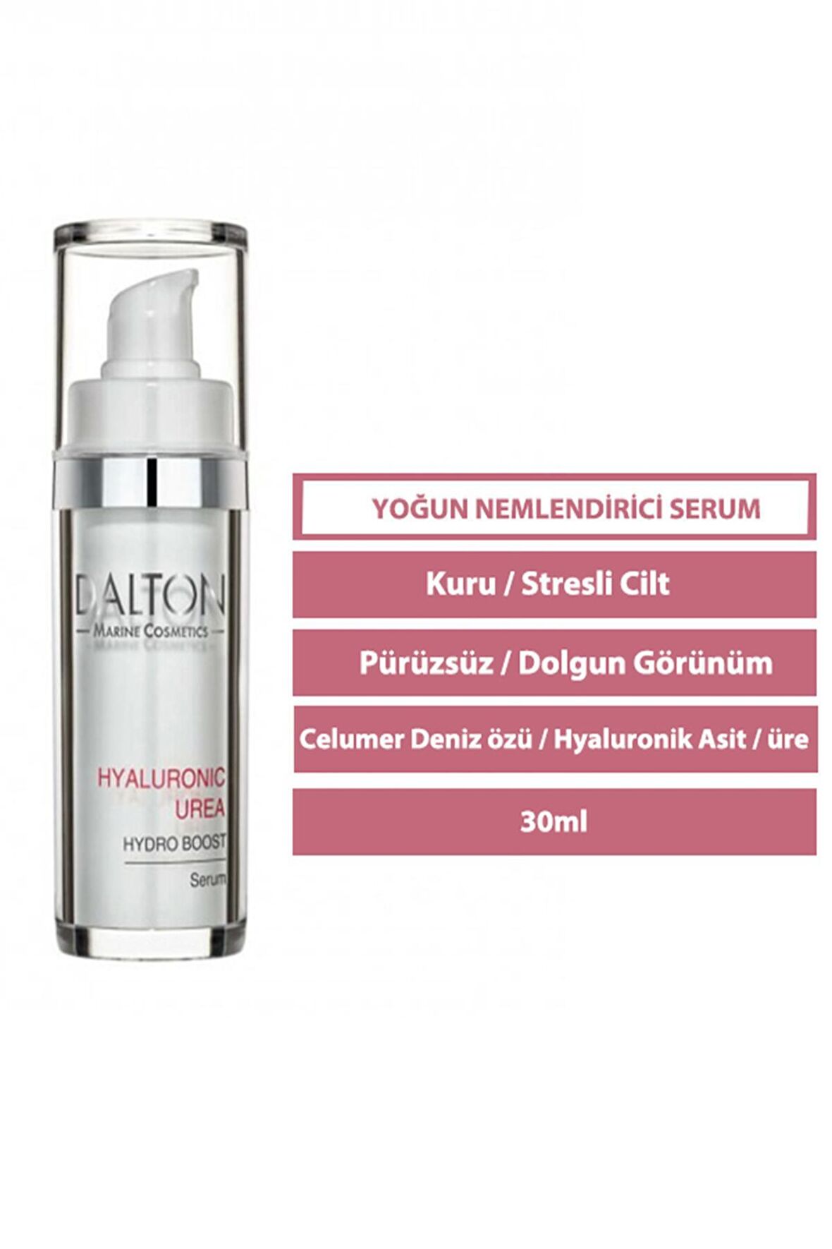 Hyaluronic Urea Yaşlanma Karşıtı Celumer Deniz Özü-Hyaluronic Asit 30 Yaş + Gece-Gündüz Yüz ve Boyun Serumu 50 ml