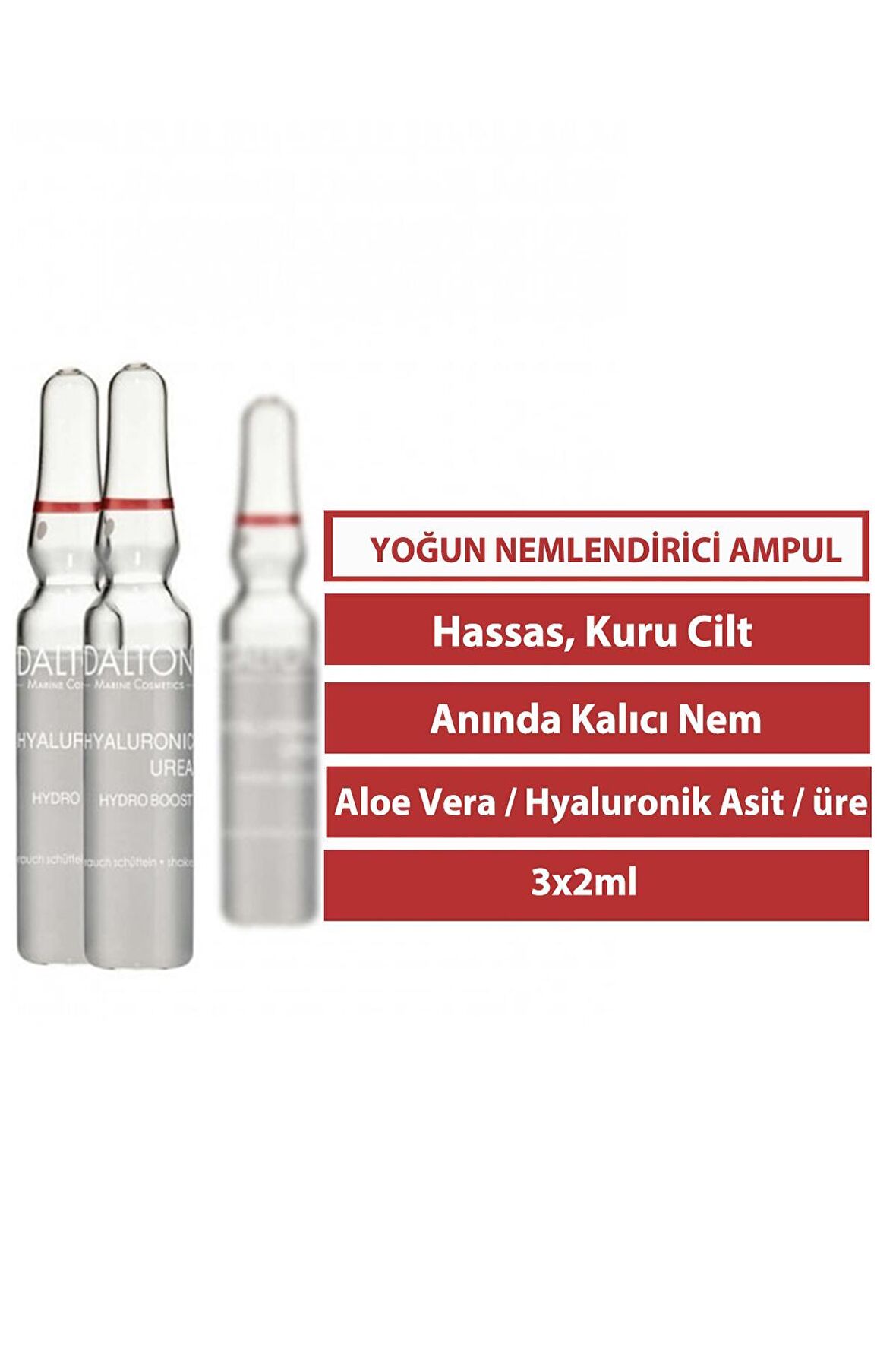 Hyaluronic Urea Yaşlanma Karşıtı Mineral 30 Yaş + Gece-Gündüz Yüz ve Boyun Ampul 3x2 ml