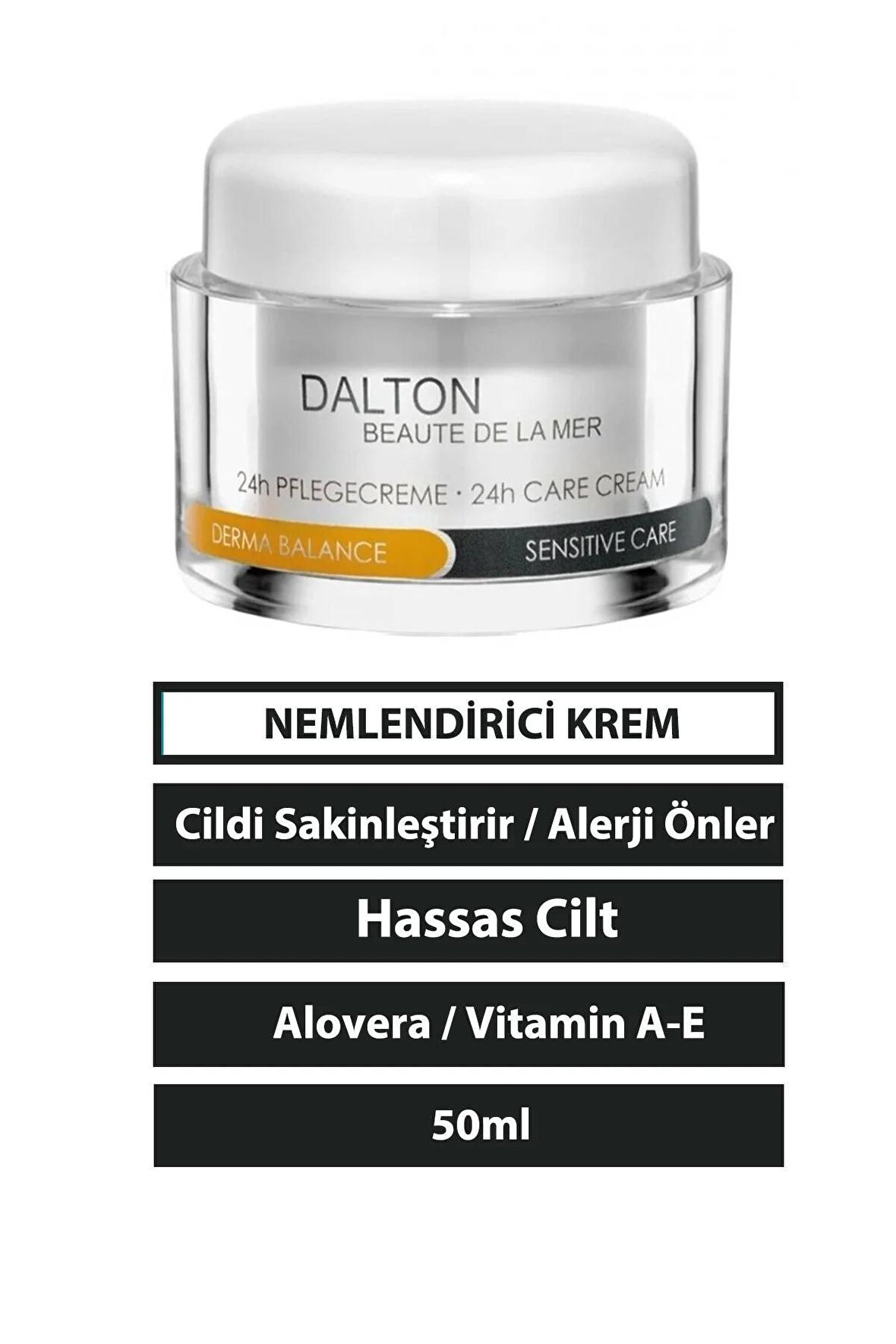 Derma Balance Hassas Ciltler İçin Su Bazlı Yağsız Nemlendirici Yüz Bakım Kremi 50 ml