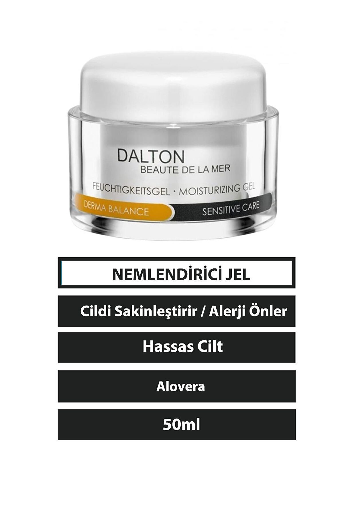 Derma Balance Hassas Ciltler İçin Su Bazlı Yağsız Nemlendirici Yüz Bakım Kremi 50 ml