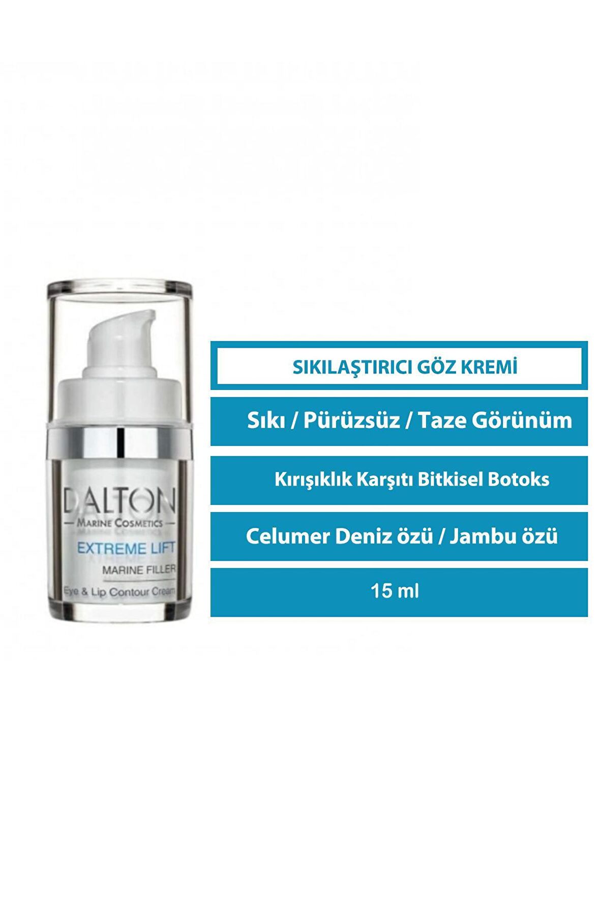 EXTREME Sıkılaştırıcı-Yaşlanma Karşıtı Vitaminli Hyalüronik Asit Tüm Yaşlar Göz Çevresi Krem 15 ml