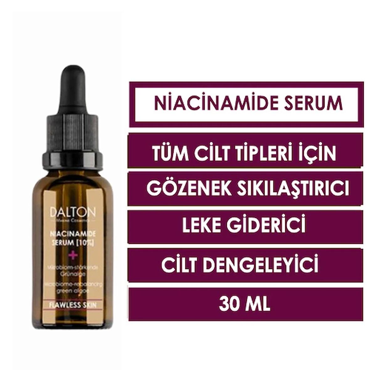 Tüm Cilt tipleri İçin gözenek Sıkılaştırıcı Niacinamide Serum