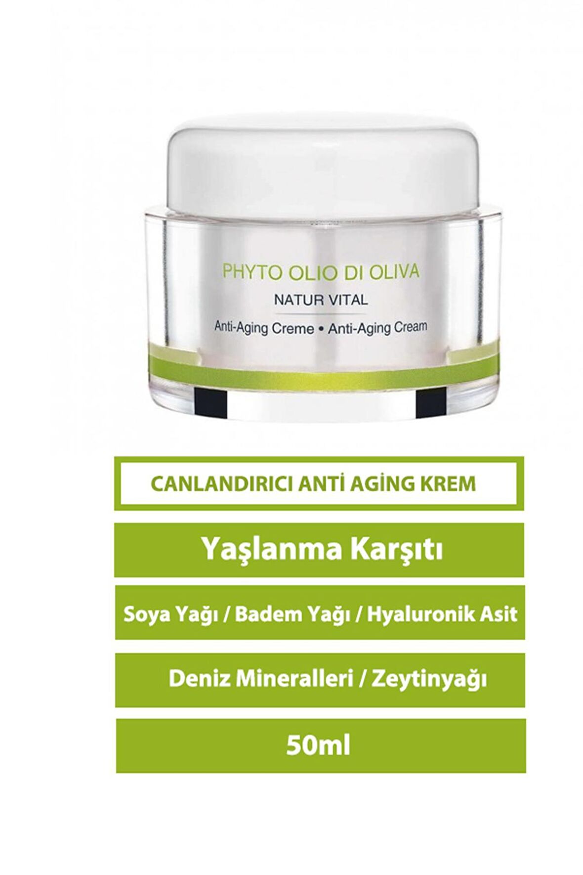 Phyto Olio Di Oliva Yaşlanma Karşıtı Zeytinyağı 30 Yaş + Gece-Gündüz Yüz ve Boyun Kremi 50 ml