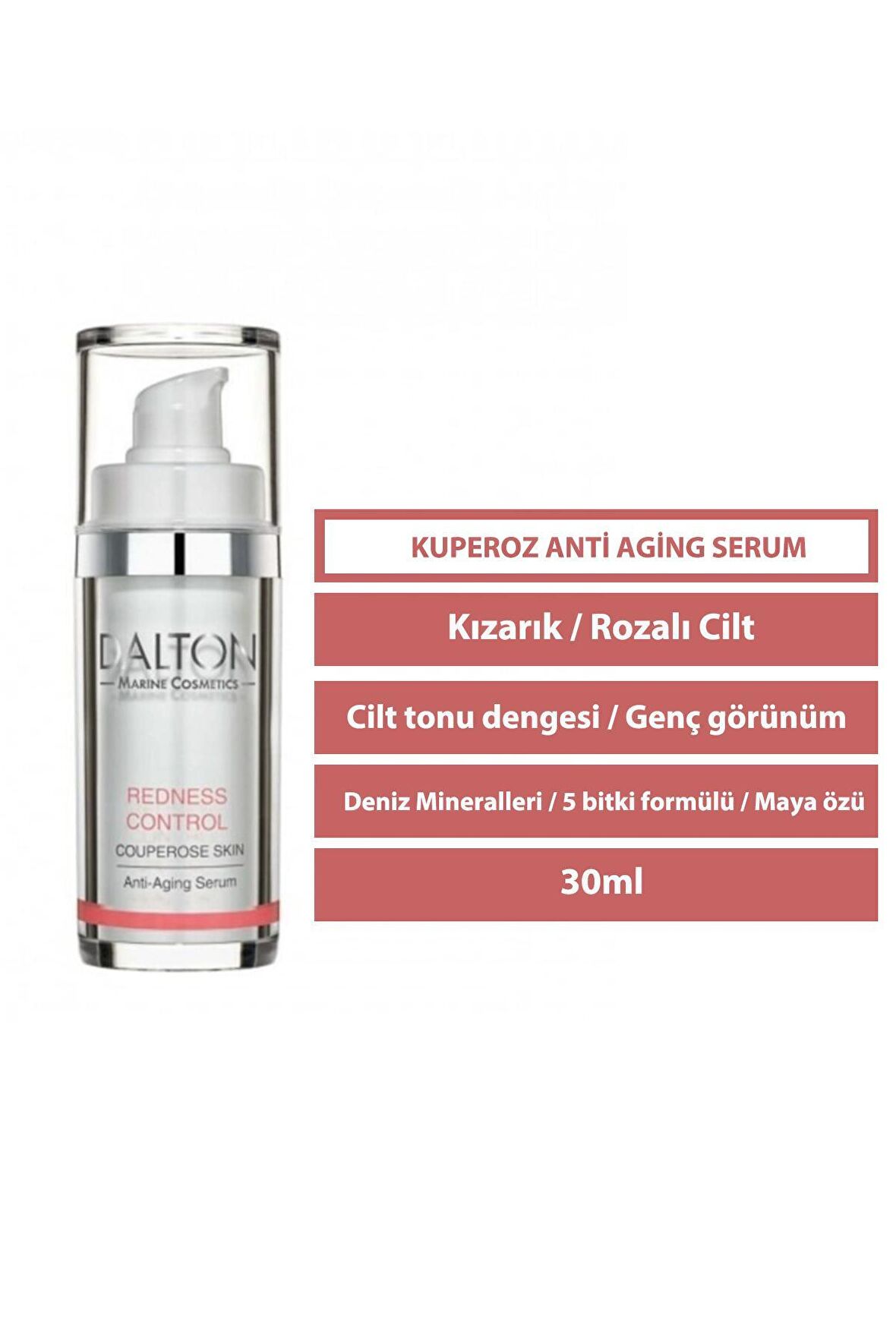 Redness Control Yaşlanma Karşıtı Maya Yağı 30 Yaş + Gece-Gündüz Yüz ve Boyun Serumu 50 ml