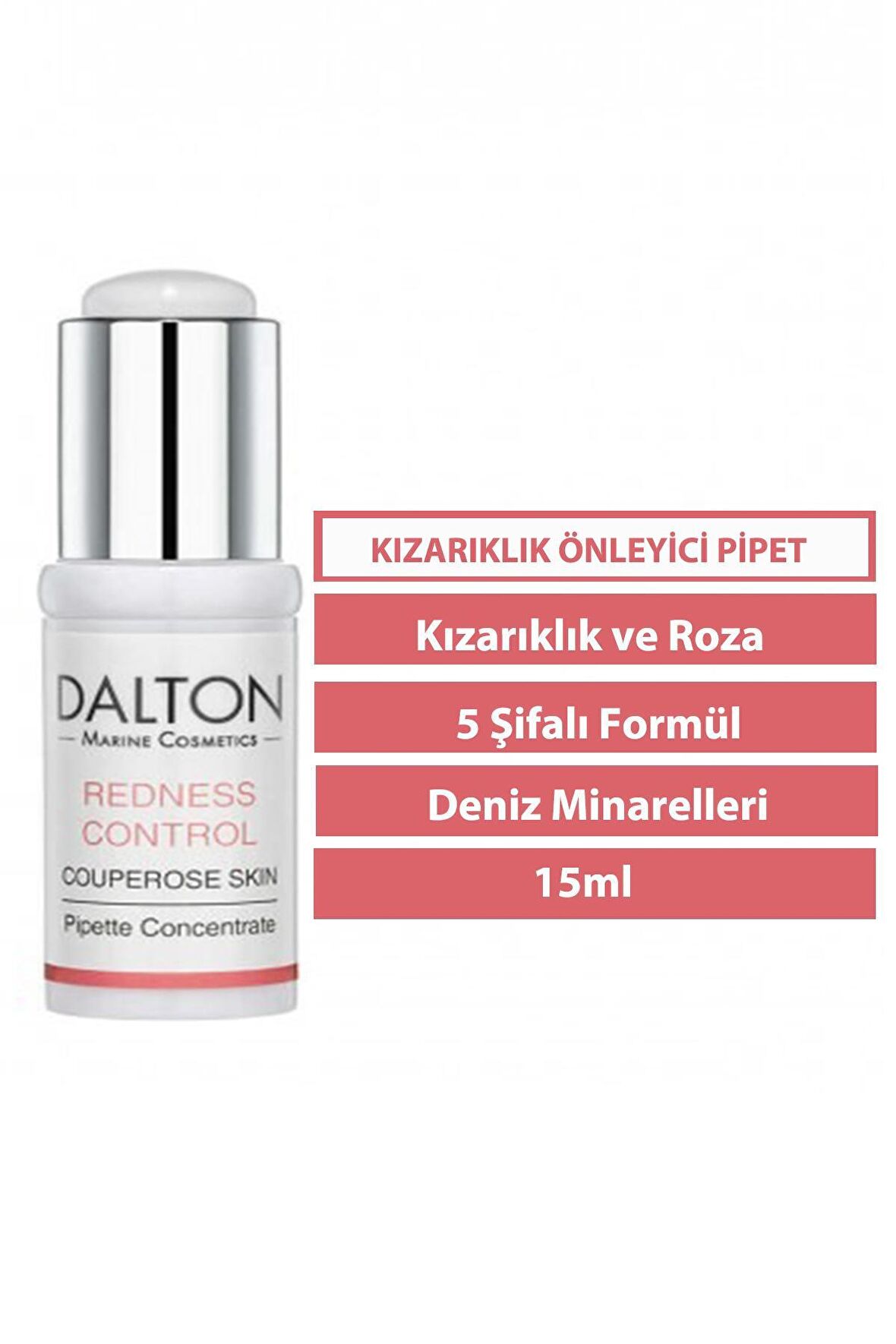 Redness Control Hassas Ciltler İçin Maya Özlü Su Bazlı Yağsız Nemlendirici Yüz Bakım Pipeti 15 ml