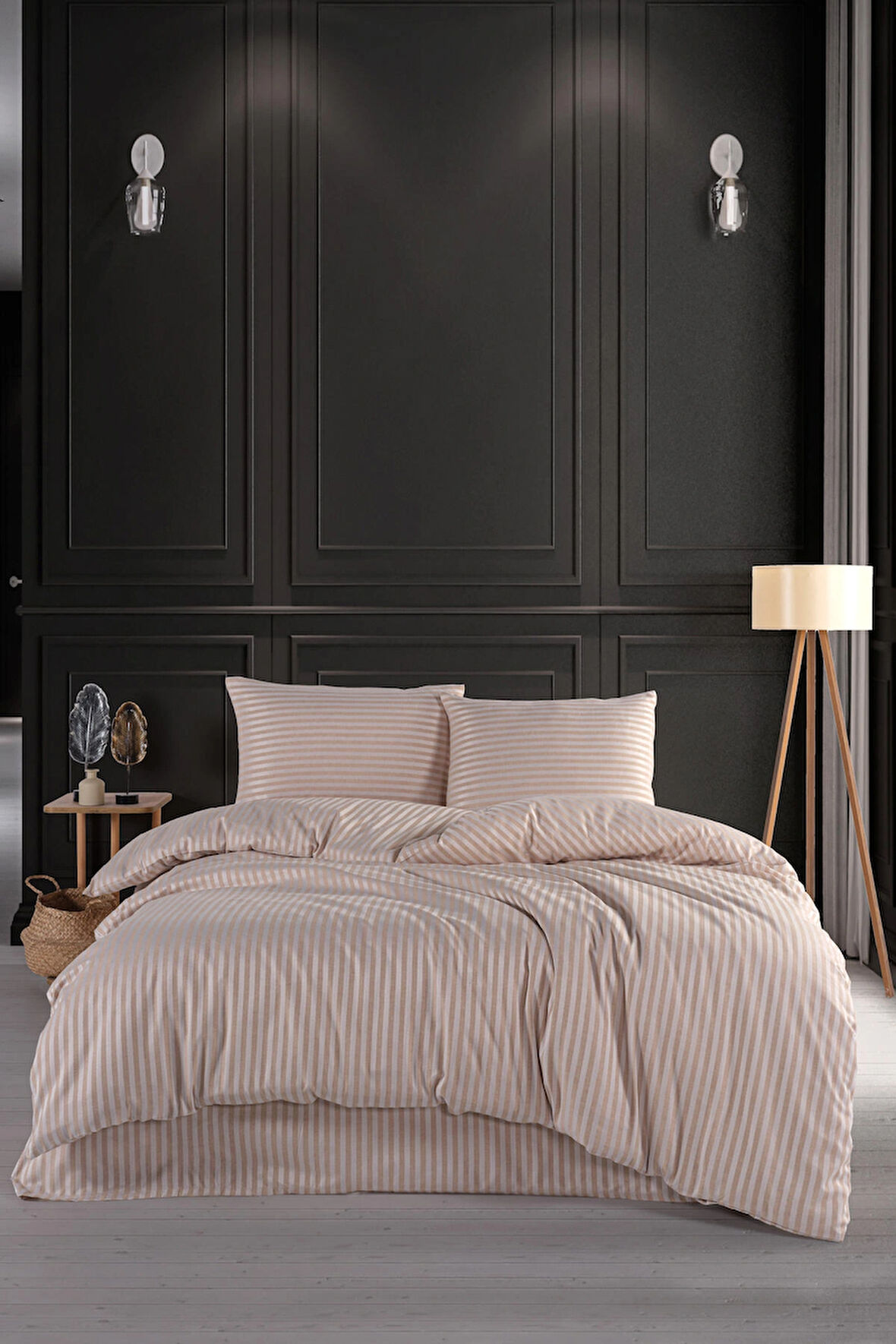 Pamuklu Çift Kişilik Çarşaflı Nevresim Takımı Yumuşak Doku