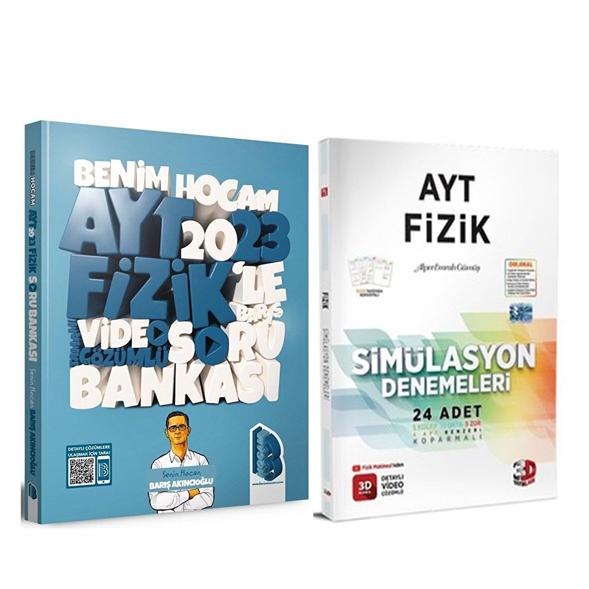 Benim Hocam 2023 AYT Fizik Soru Bankası ve 3D AYT Deneme Seti 2 Kitap