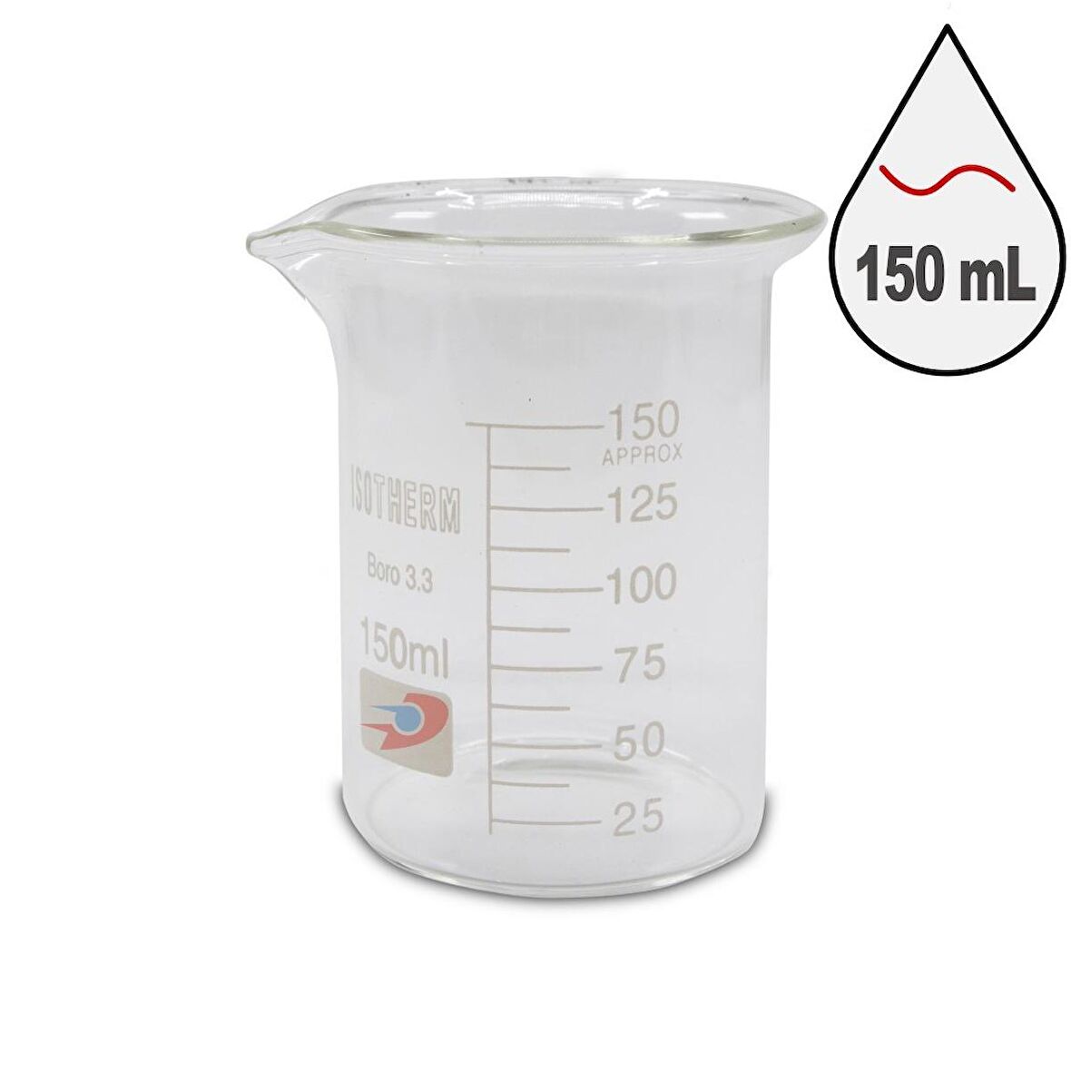 Dolar Kimya Cam Beher (Isotherm) | Kısa Form | 150 ml