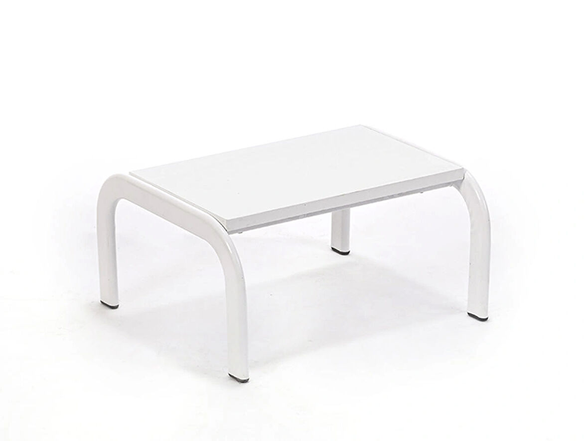 Eskabo Oval Merdiven Metal Gövdeli Tek Basamaklı-Beyaz