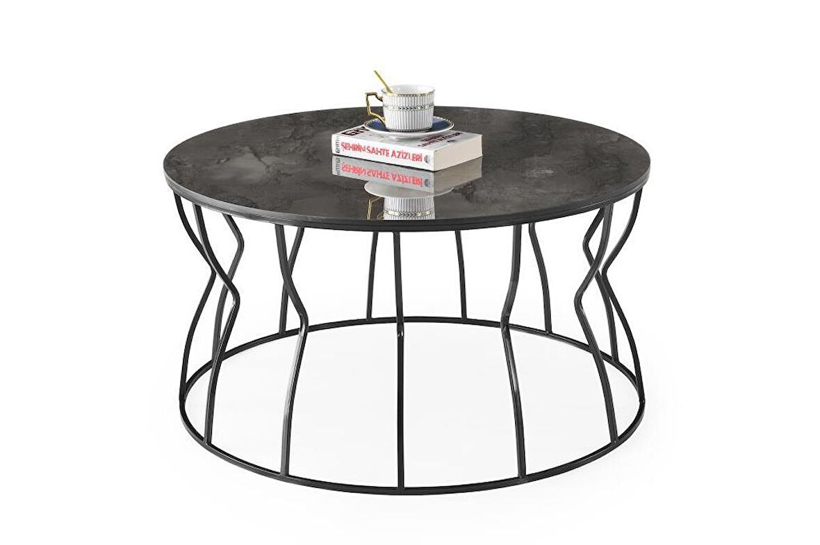 Lale Metal Orta Sehpa 80x43cm