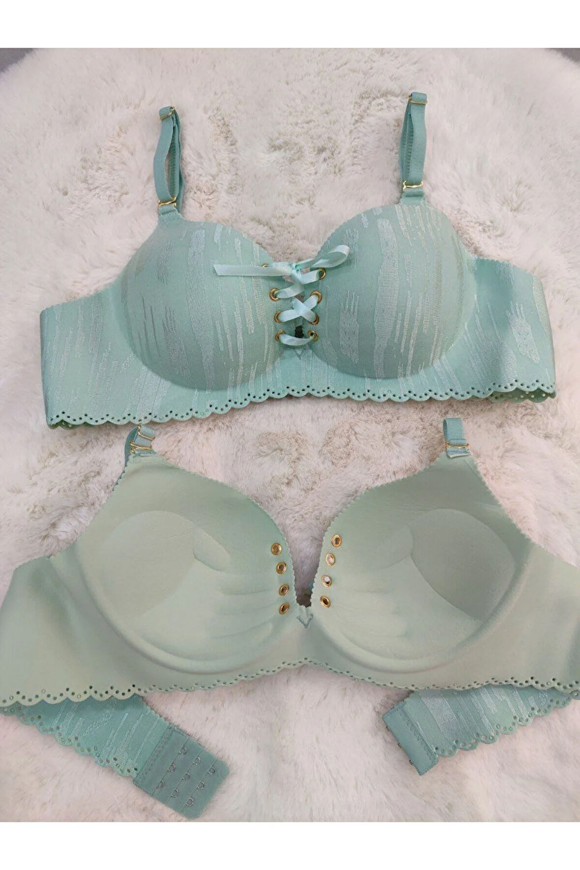 Lazer Kesim Dikişsiz Sütyen, Dolgulu Iz Yapmaz Balensiz Önden Bağalama Detaylı Sütyen