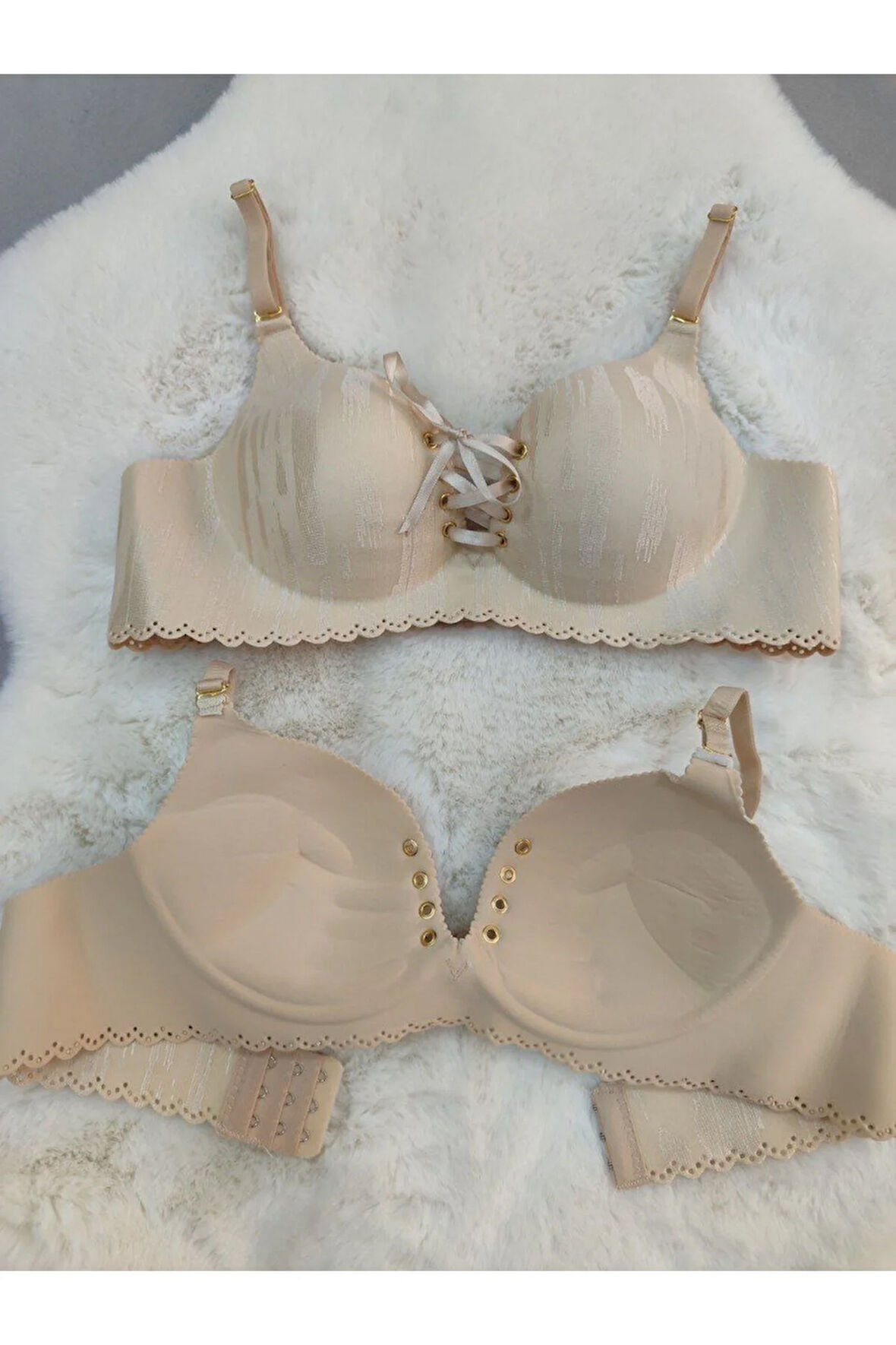 Lazer Kesim Dikişsiz Sütyen, Dolgulu Iz Yapmaz Balensiz Önden Bağalama Detaylı Sütyen