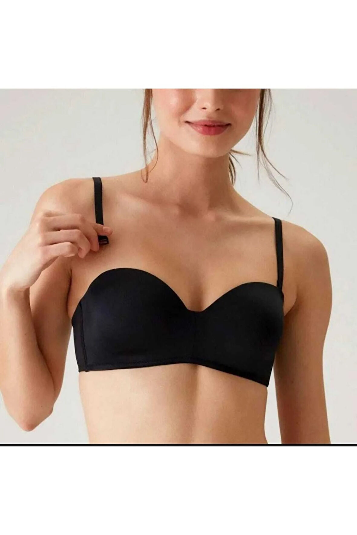 Toparlayıcı Balenli Dolgusuz Sütyen-Toparlayıcı Kadın Sütyen