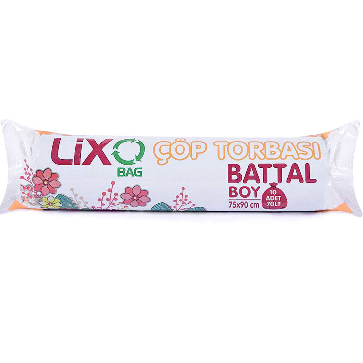 Battal Boy Çöp Poşeti (75 x 90 cm) 10 Lu Rulo x 1 Paket Çöp Torbası Mavi 70 Litre