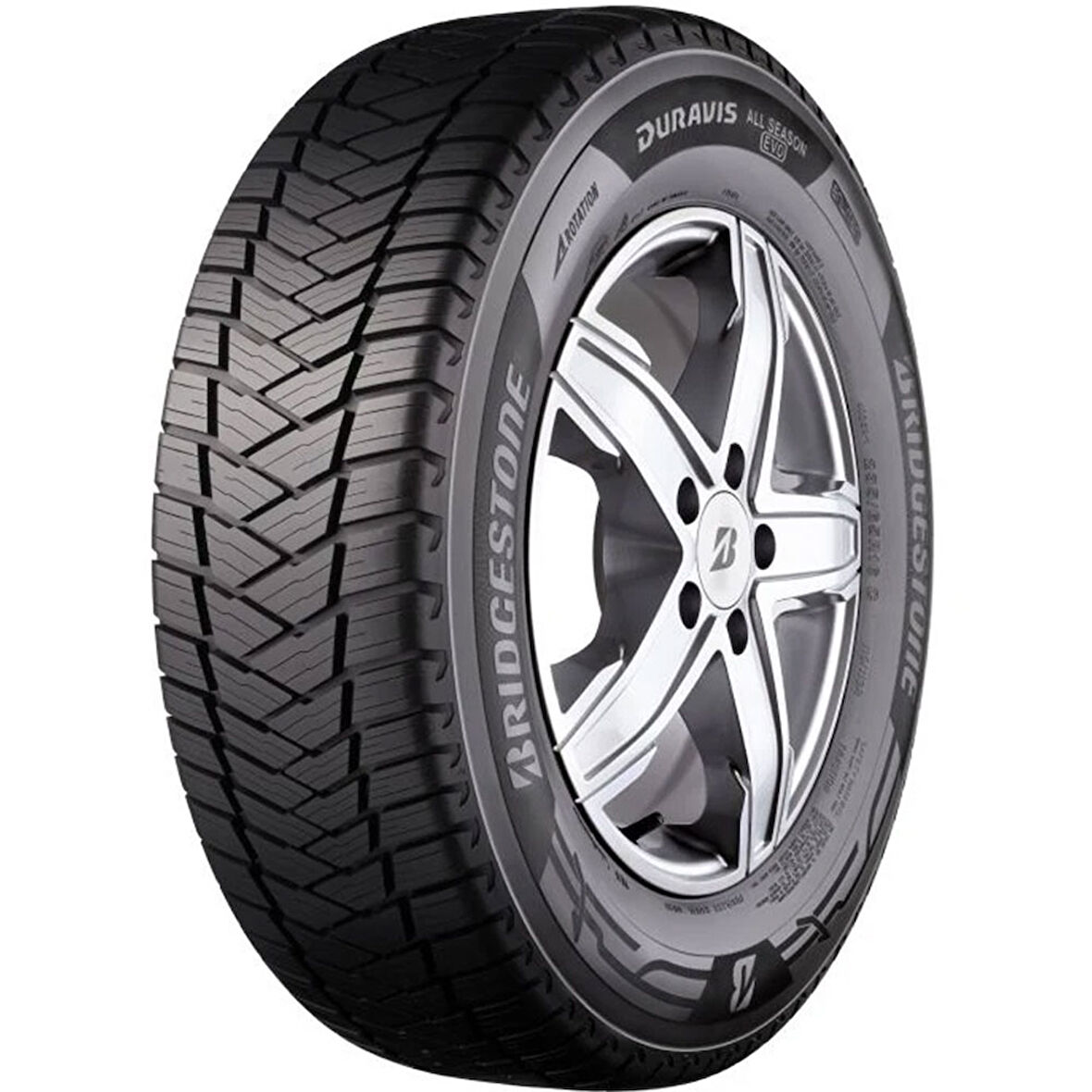 Bridgestone 195/65R16C 104/102T Duravis All Season Evo 4 Mevsim Lastiği (Üretim Yılı: 2024)